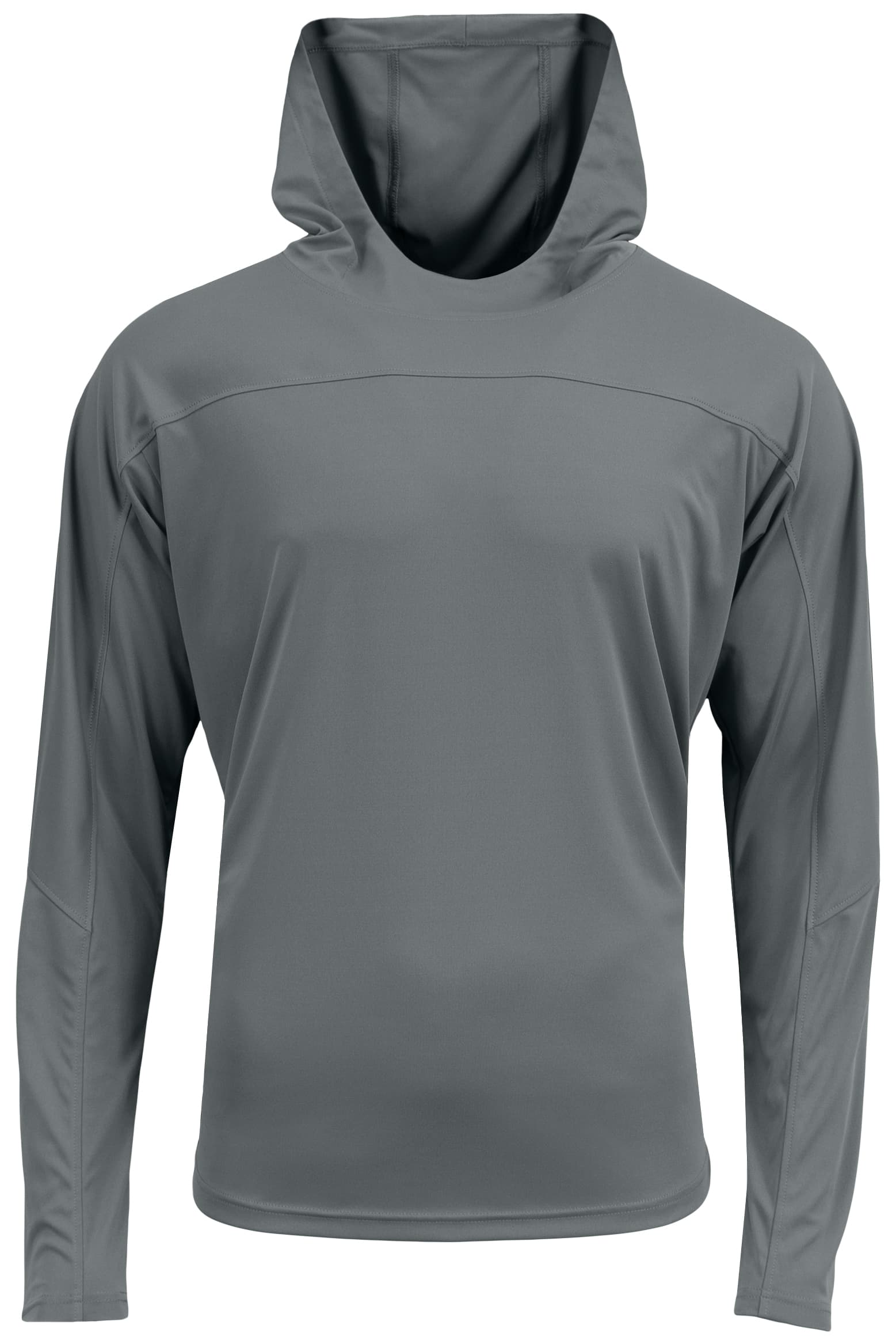 A4 AirFlex Long Sleeve Hooded Tee - GRAPHITE - front