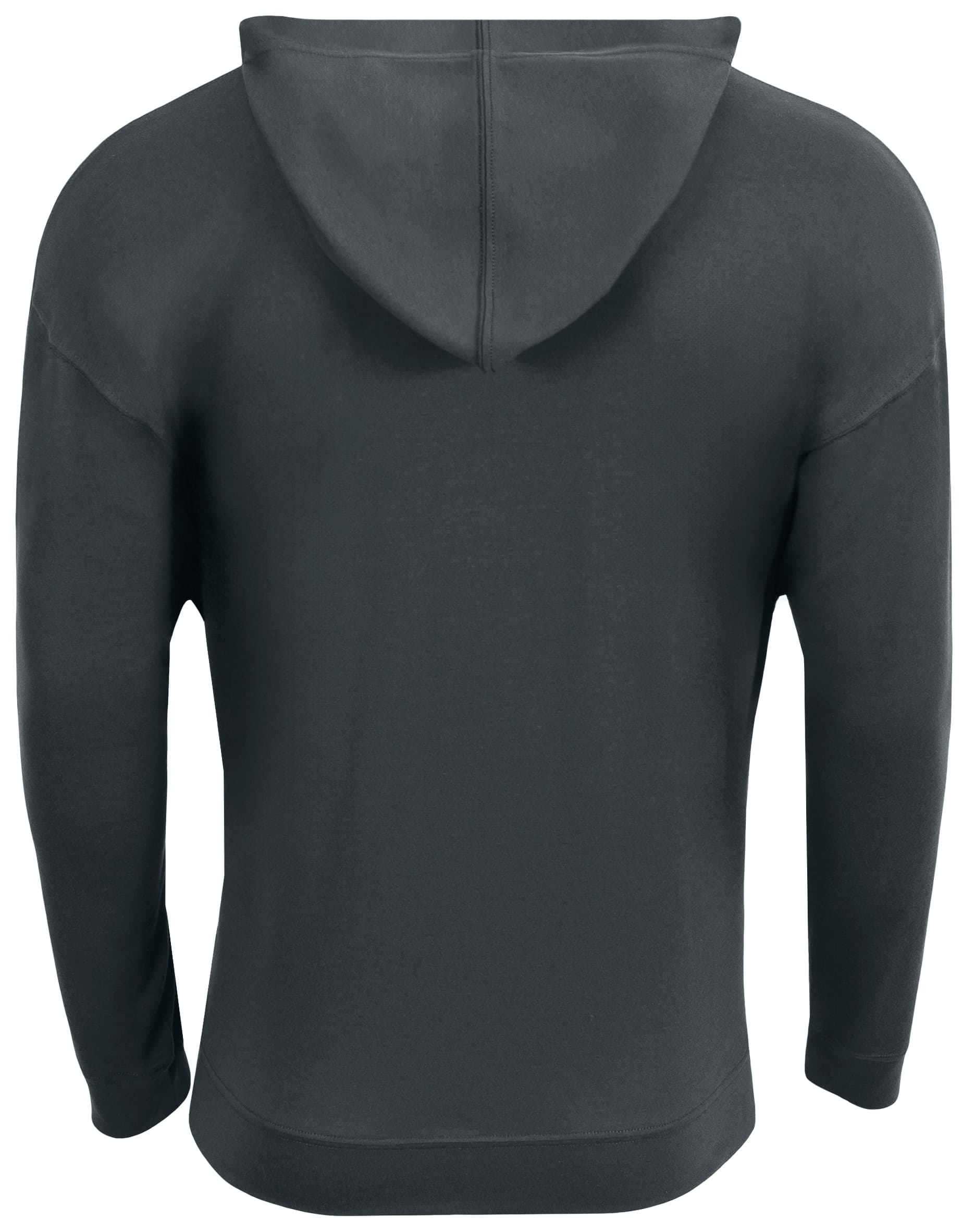 A4 Softek Long Sleeve Hooded Tee - GRAPHITE - back