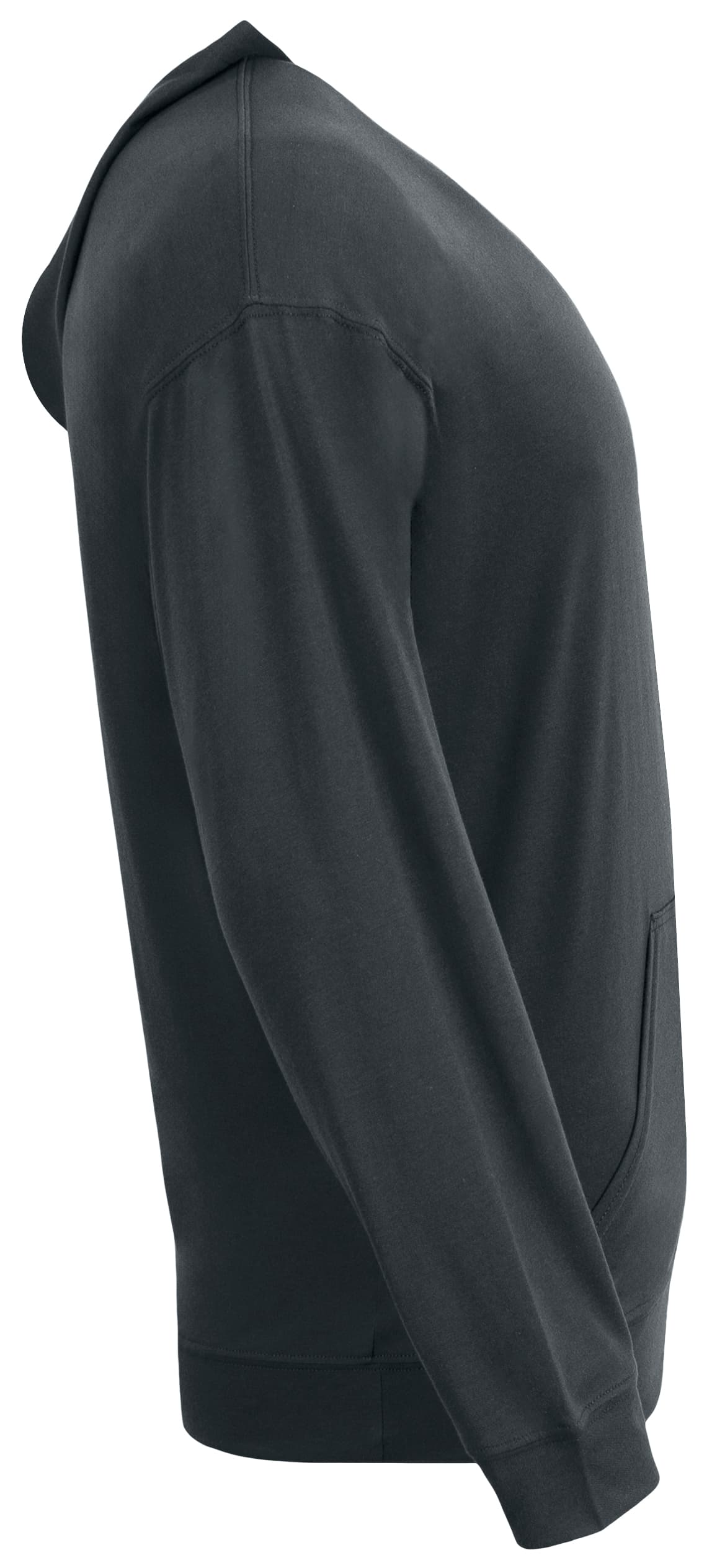 A4 Softek Long Sleeve Hooded Tee - GRAPHITE - side