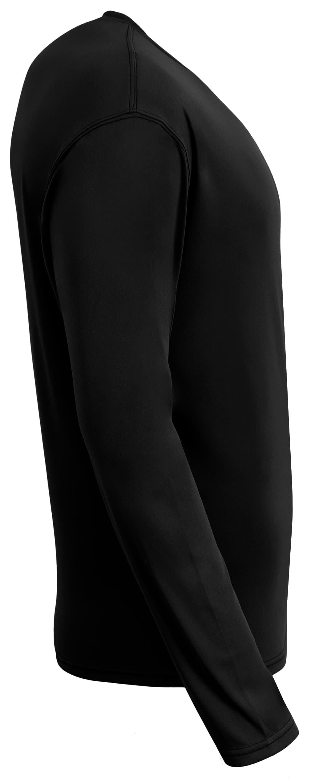 A4 AirFlex Long Sleeve Crew - BLACK - side