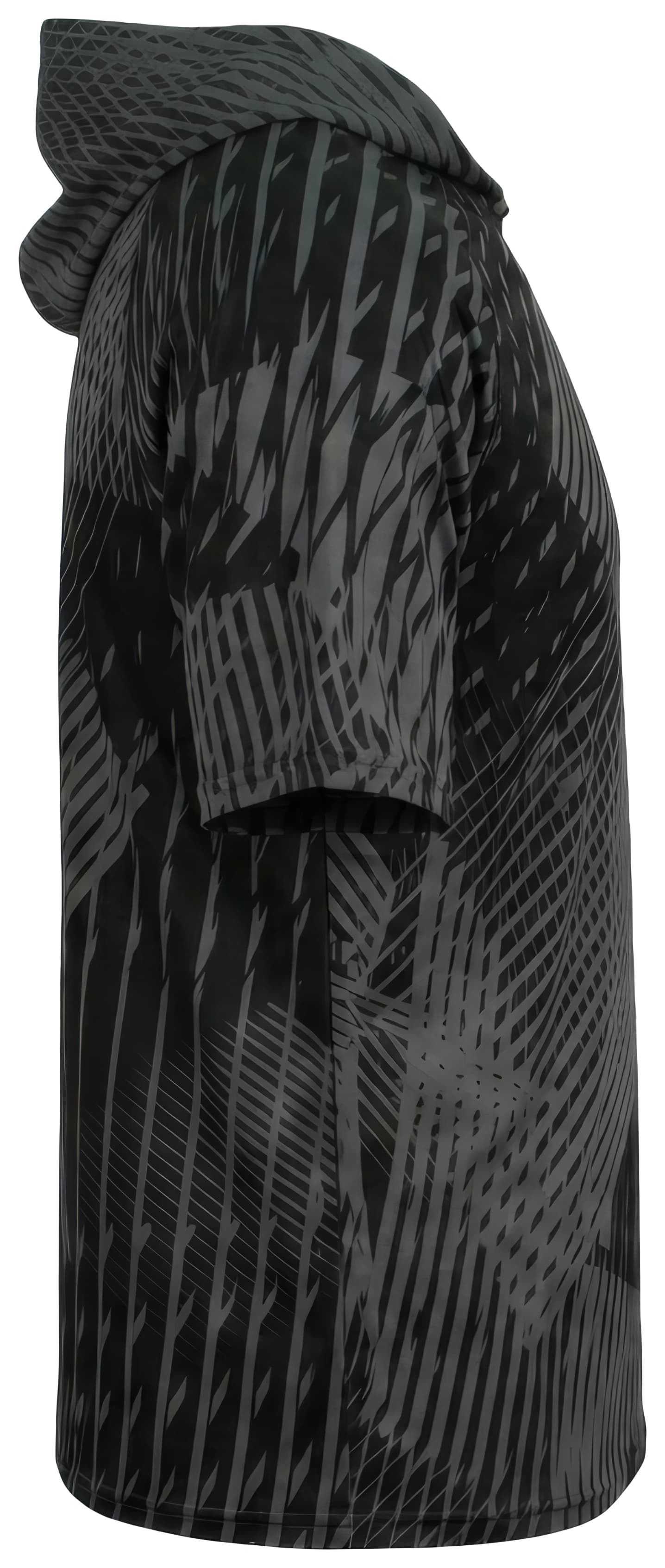 A4 Ricochet Hooded Tee - GRAPHITE/BLACK - side