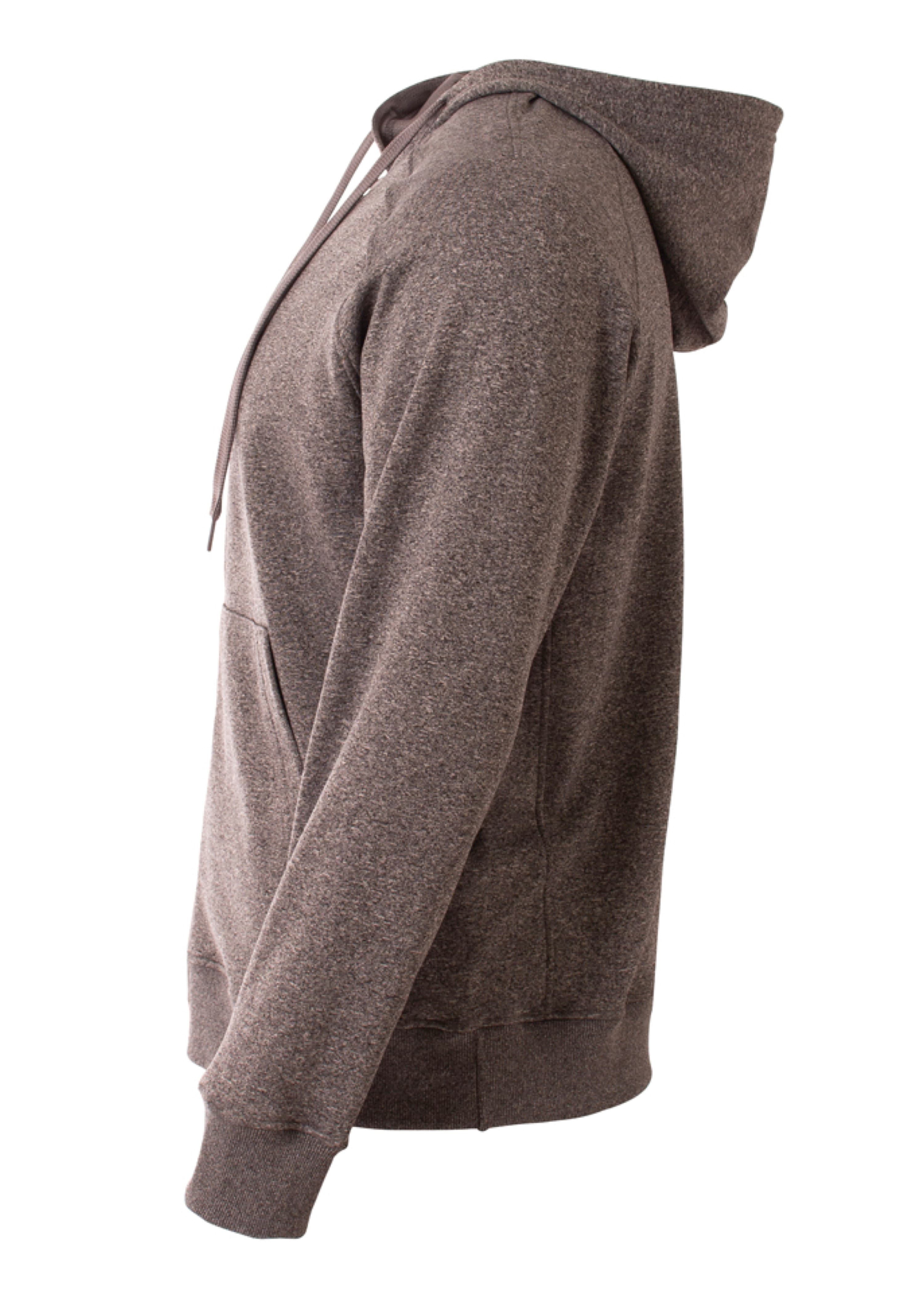 A4 Agility Long Sleeve Tech Fleece Hoodi - CHARCOAL - side