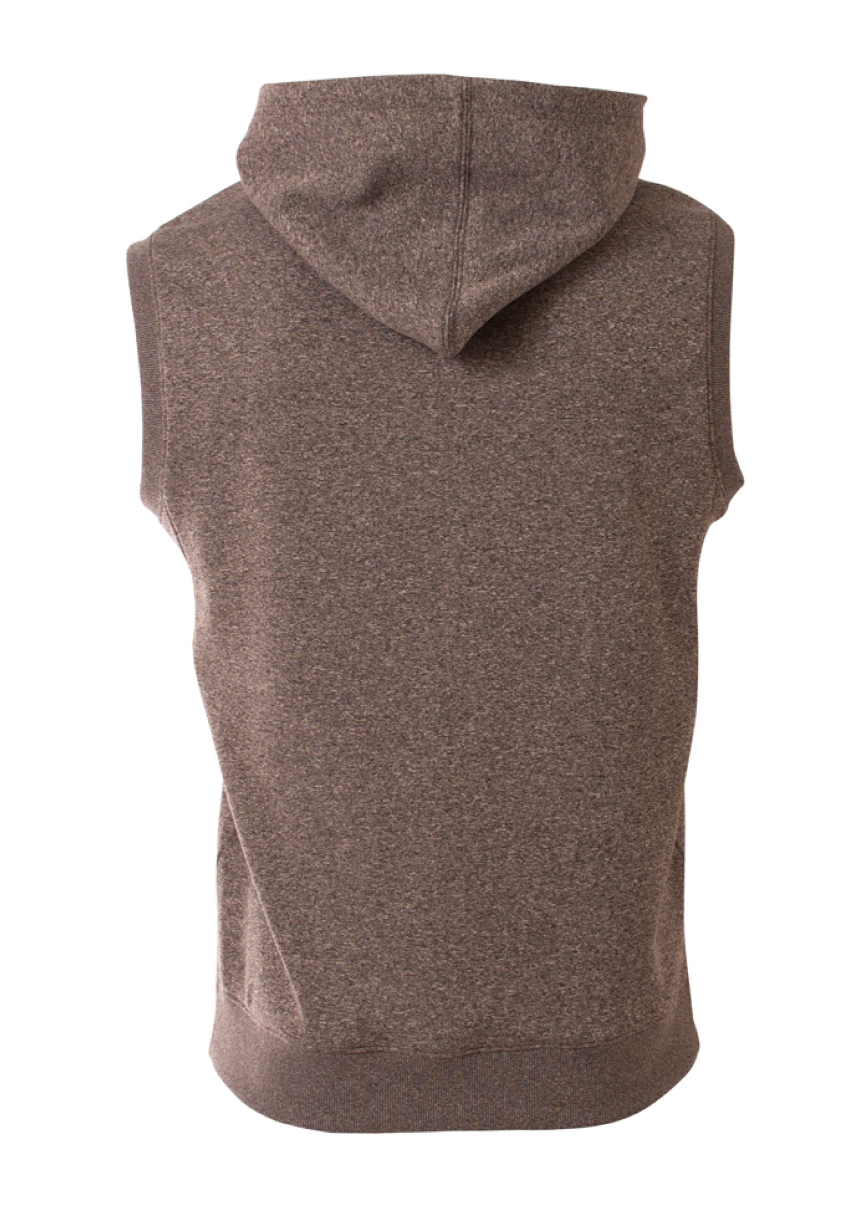 A4 Agility Sleeveless Tech Fleece Hoodie - CHARCOAL - back