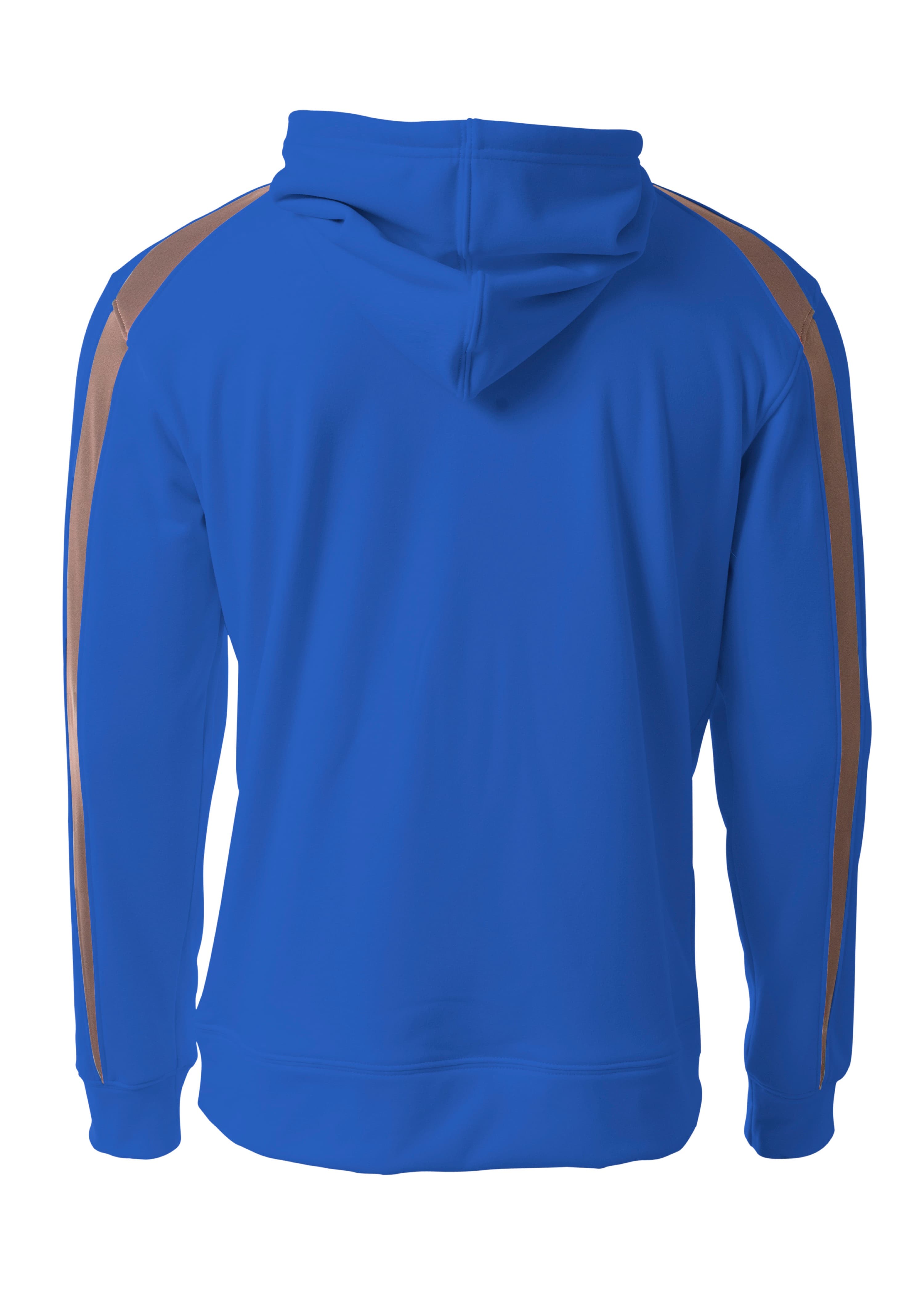 A4 Spartan Fleece Hoodie - ROYAL/GRAPHITE - back