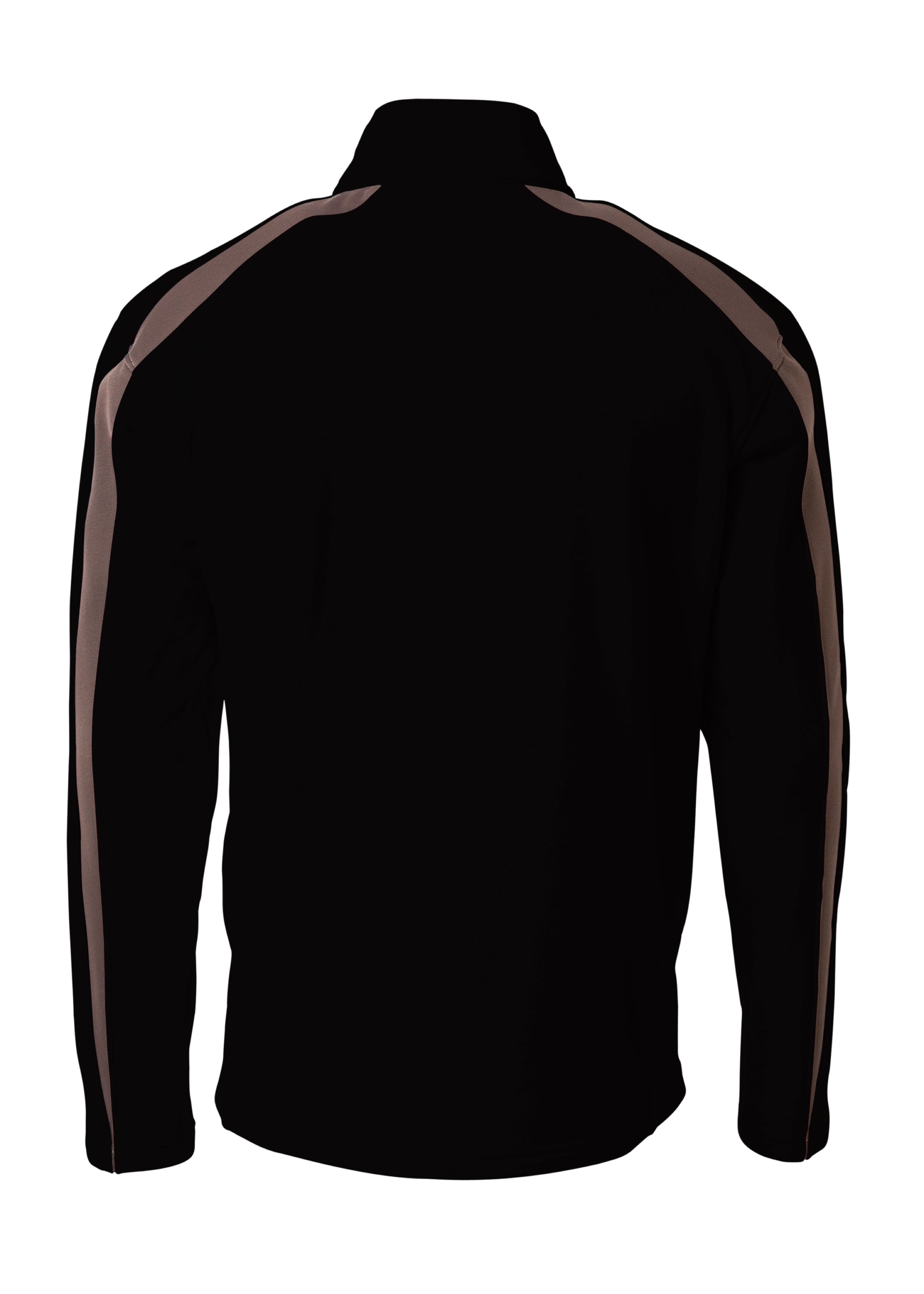 A4 Spartan Fleece Quarter Zip - BLACK/GRAPHITE - back