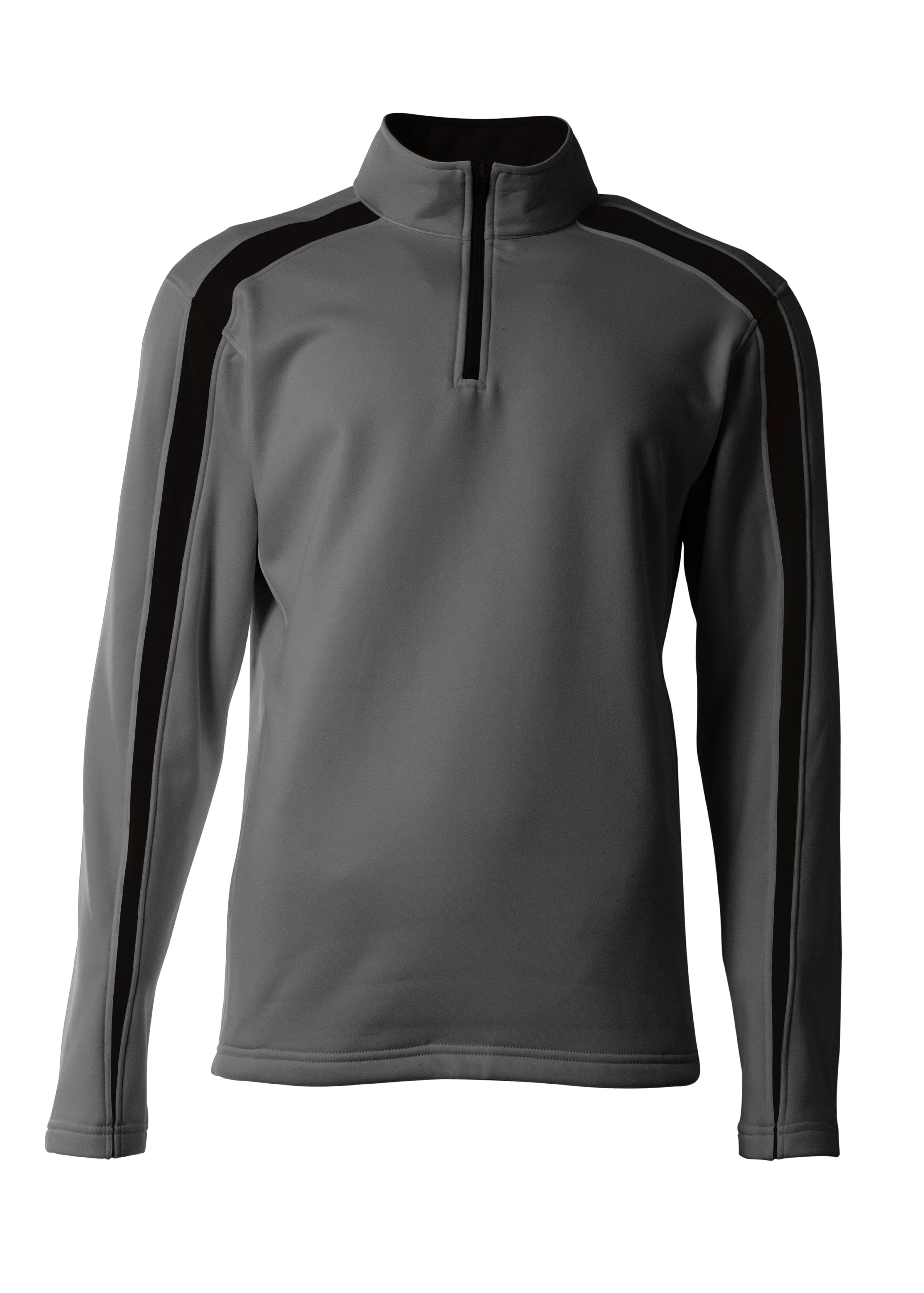 A4 Spartan Fleece Quarter Zip - GRAPHITE/BLACK - front