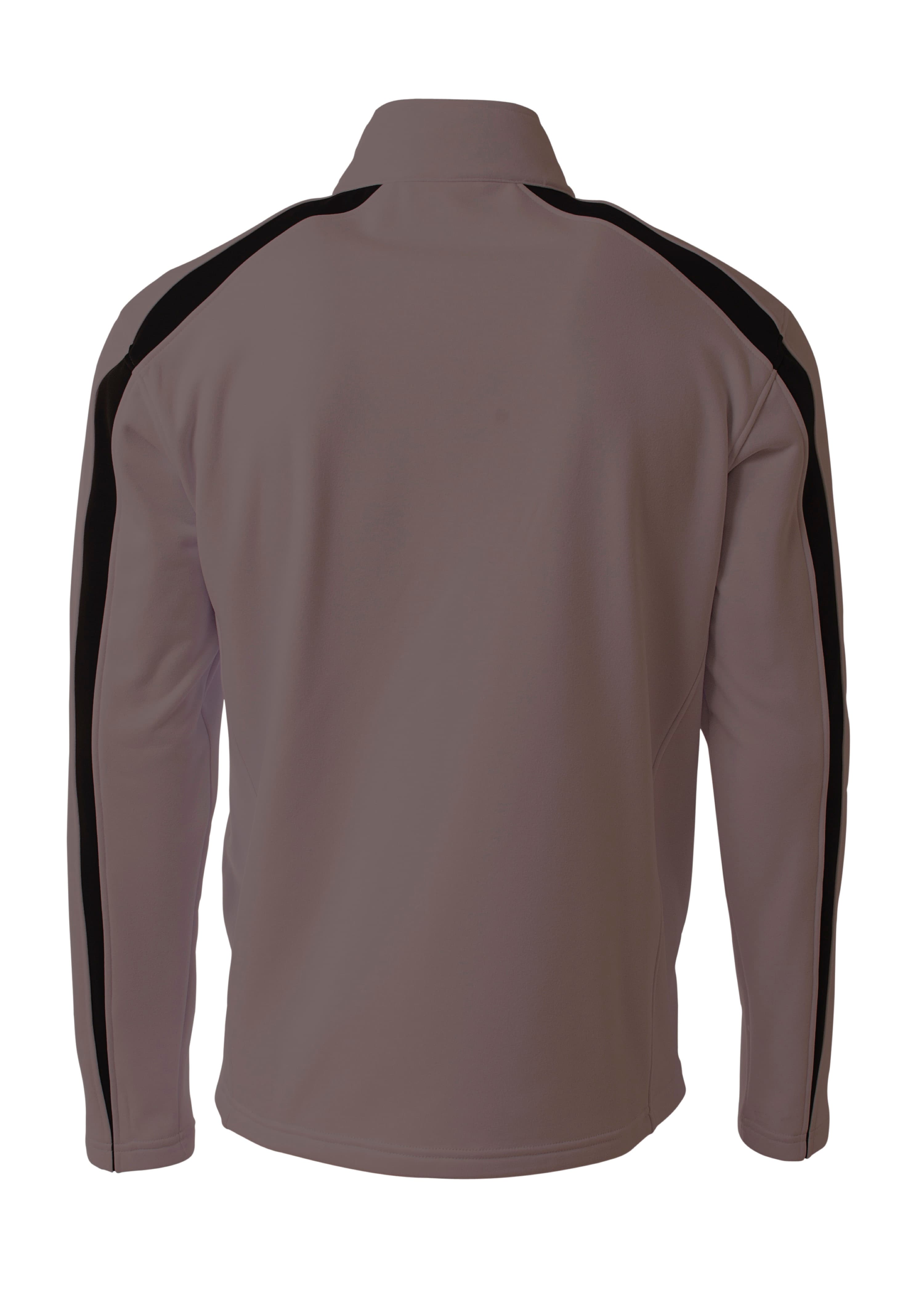 A4 Spartan Fleece Quarter Zip - GRAPHITE/BLACK - back
