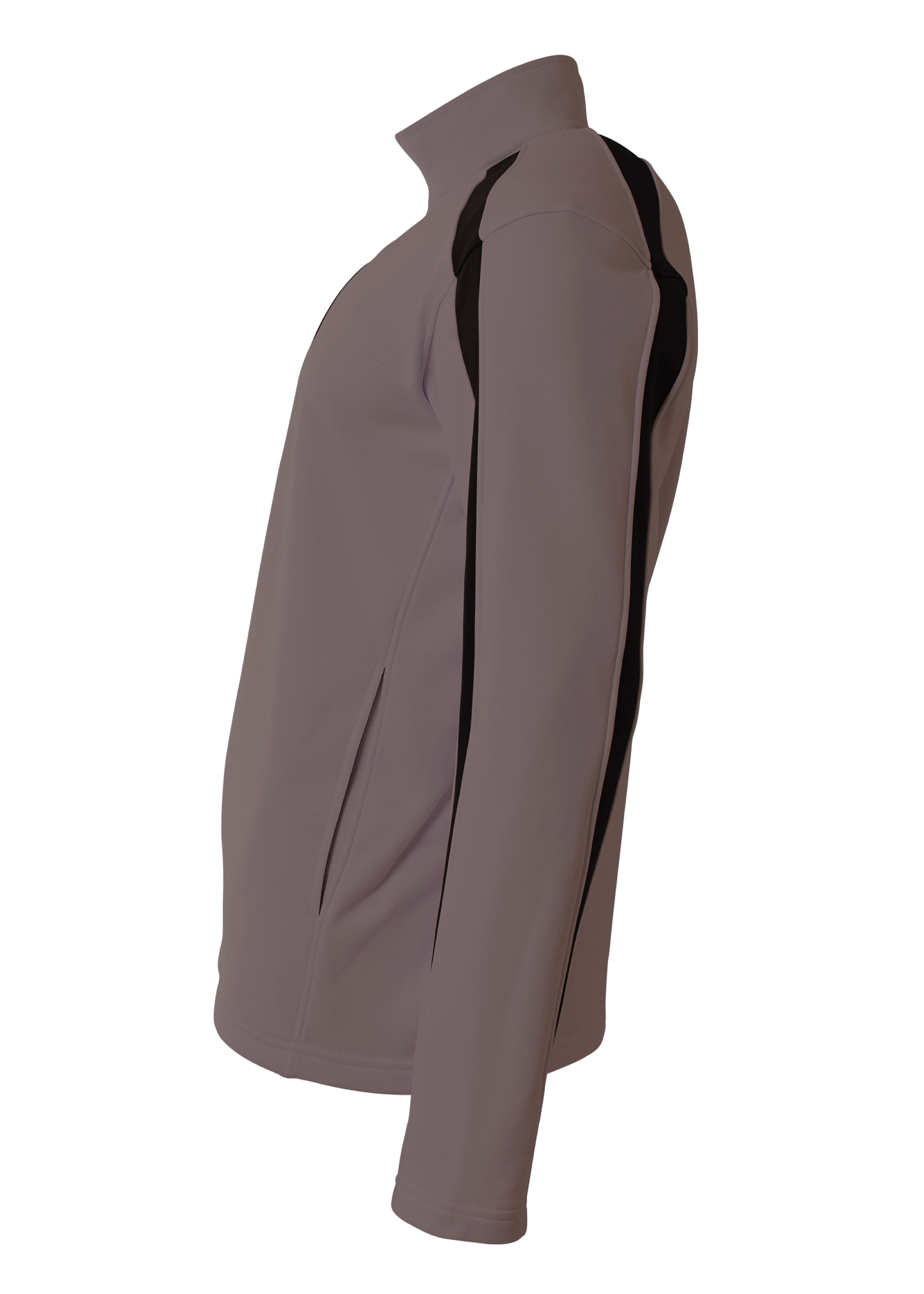 A4 Spartan Fleece Quarter Zip - GRAPHITE/BLACK - side