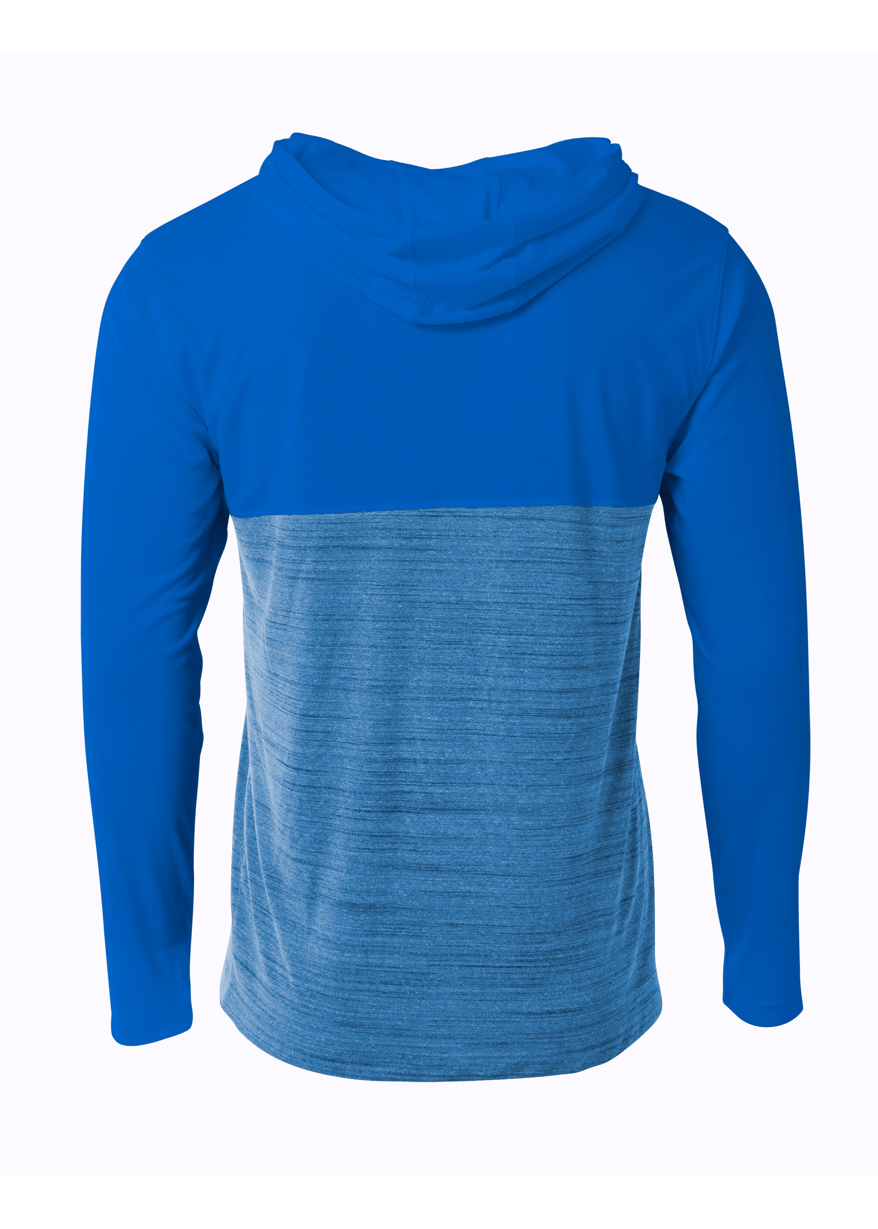 A4 Slate Quarter Zip Hoodie - ROYAL - back