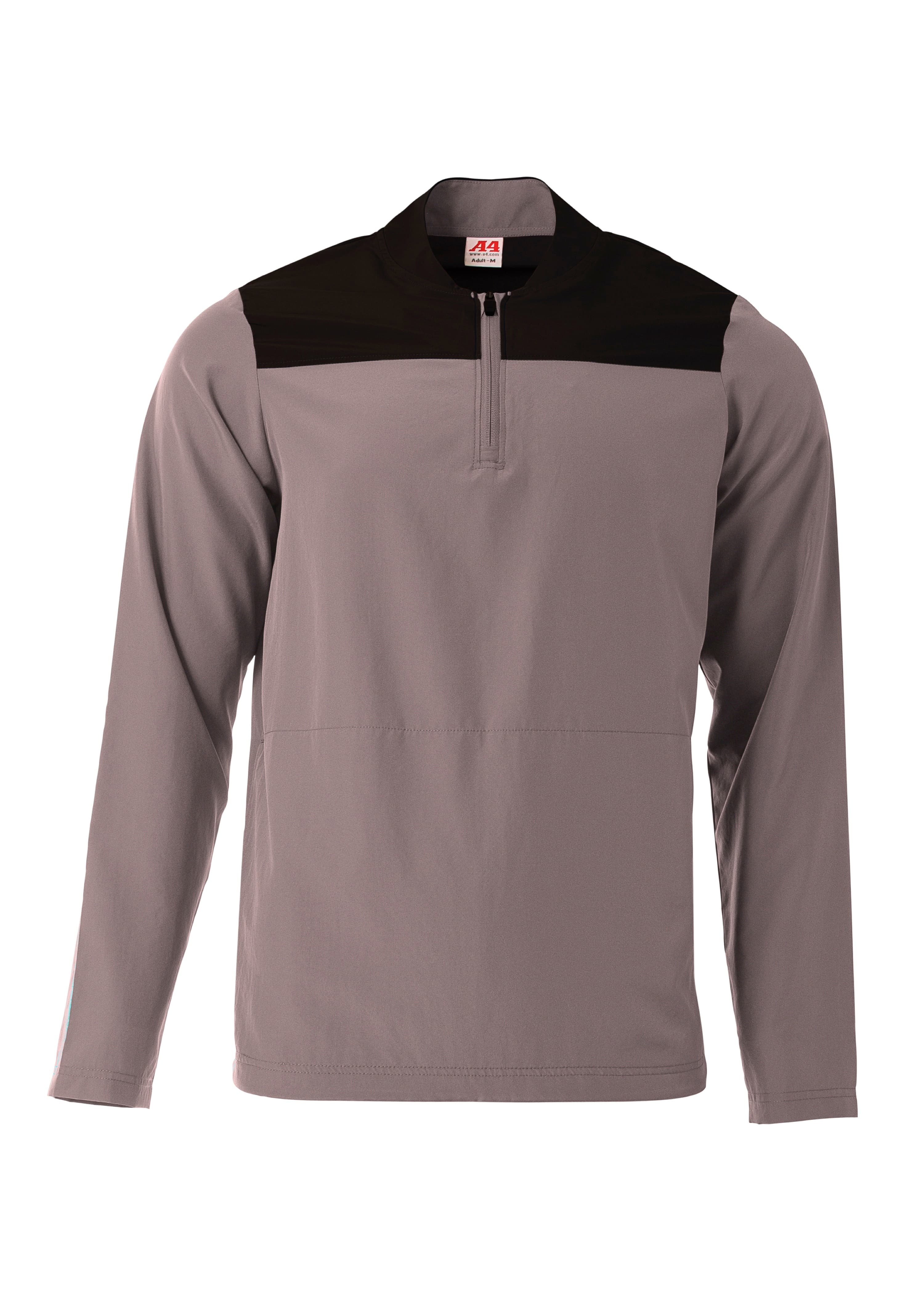 A4 Element Quarter Zip Jacket - GRAPHITE/BLACK - front