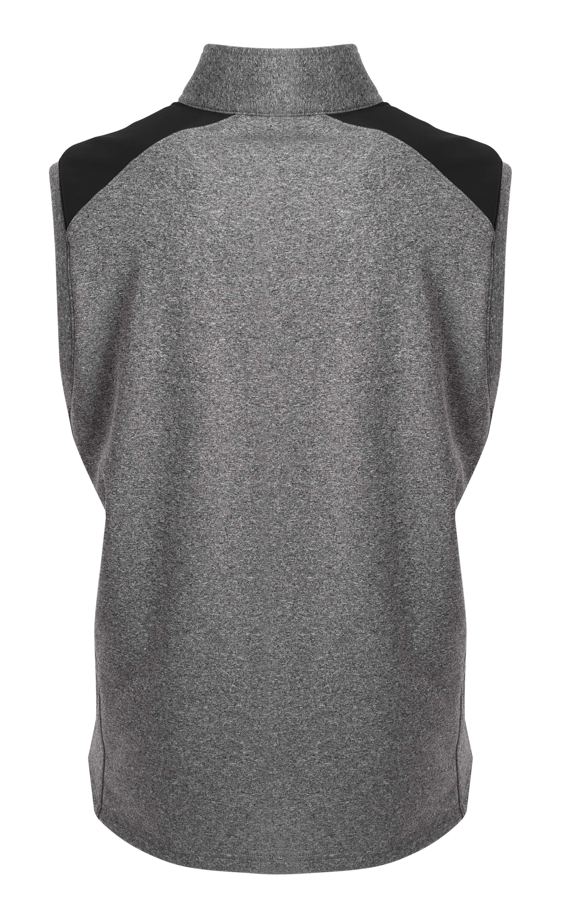 A4 Tourney Sleeveless Fleece - HEATHER/BLACK - back