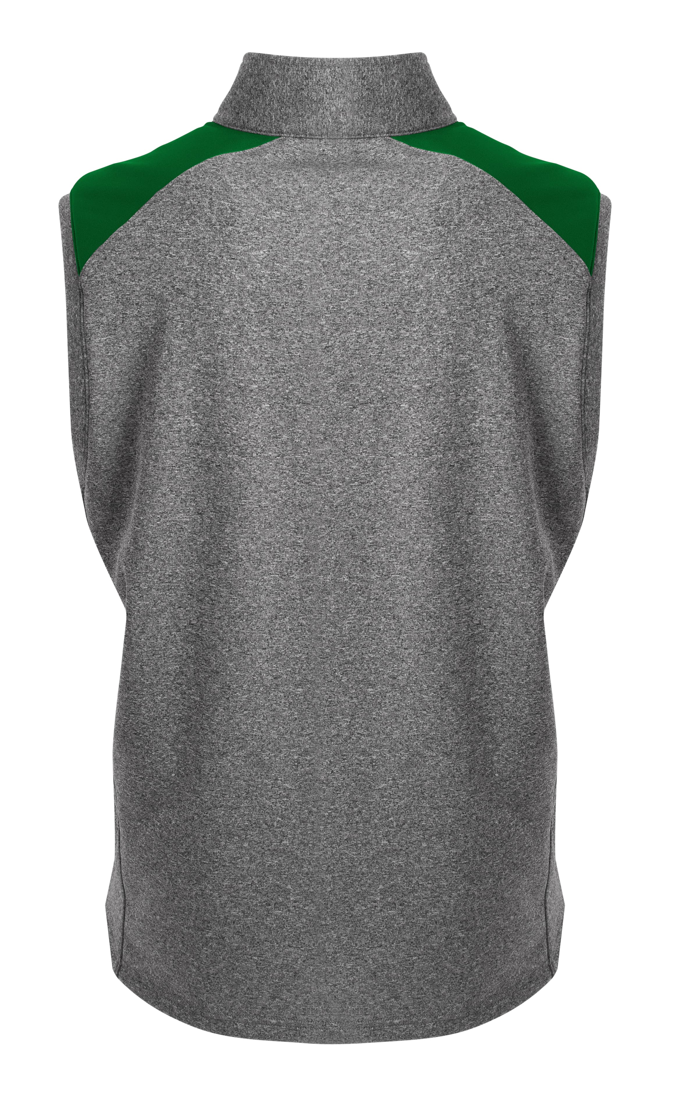 A4 Tourney Sleeveless Fleece - HEATHER/FOREST - back