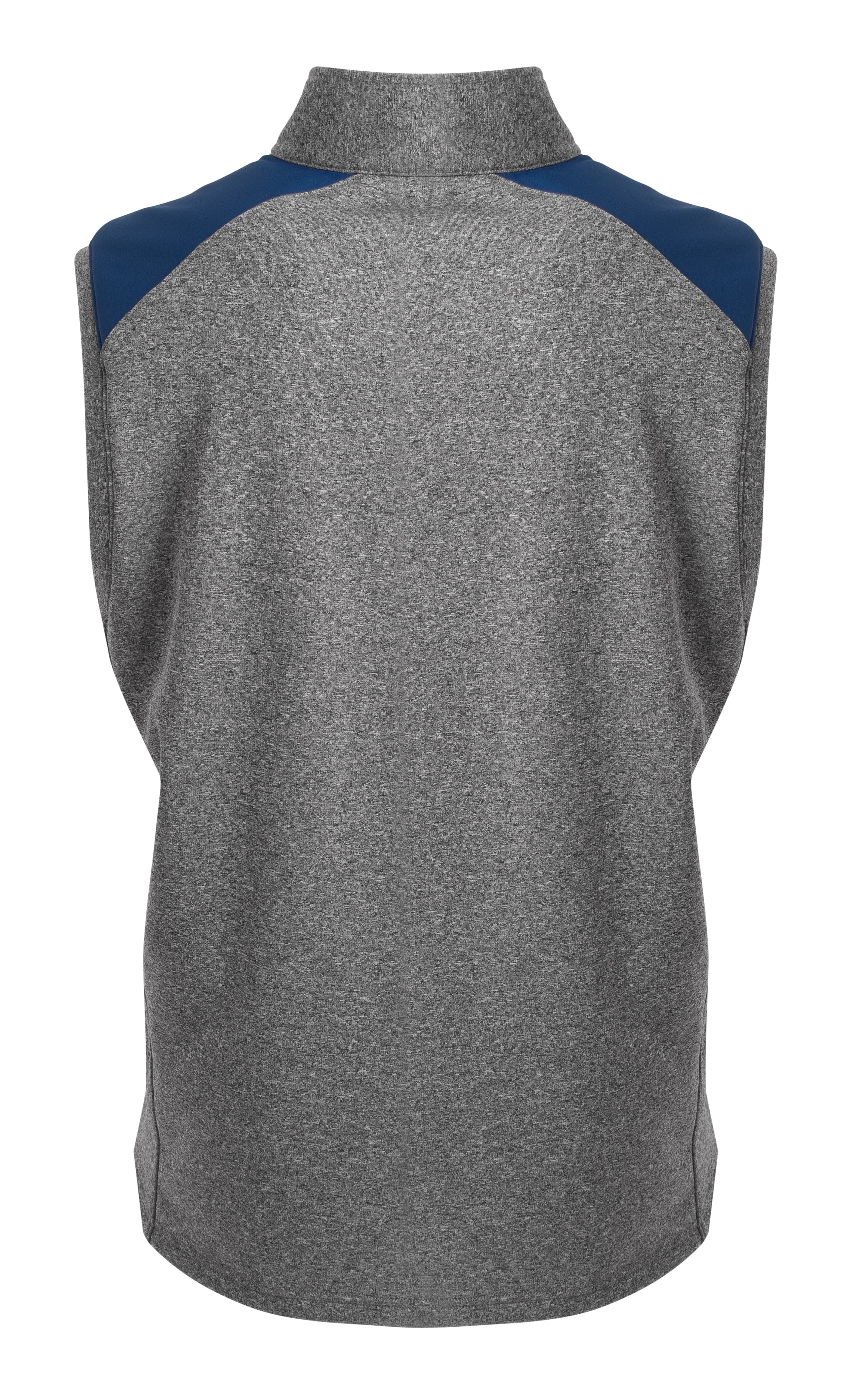 A4 Tourney Sleeveless Fleece - HEATHER/NAVY - back
