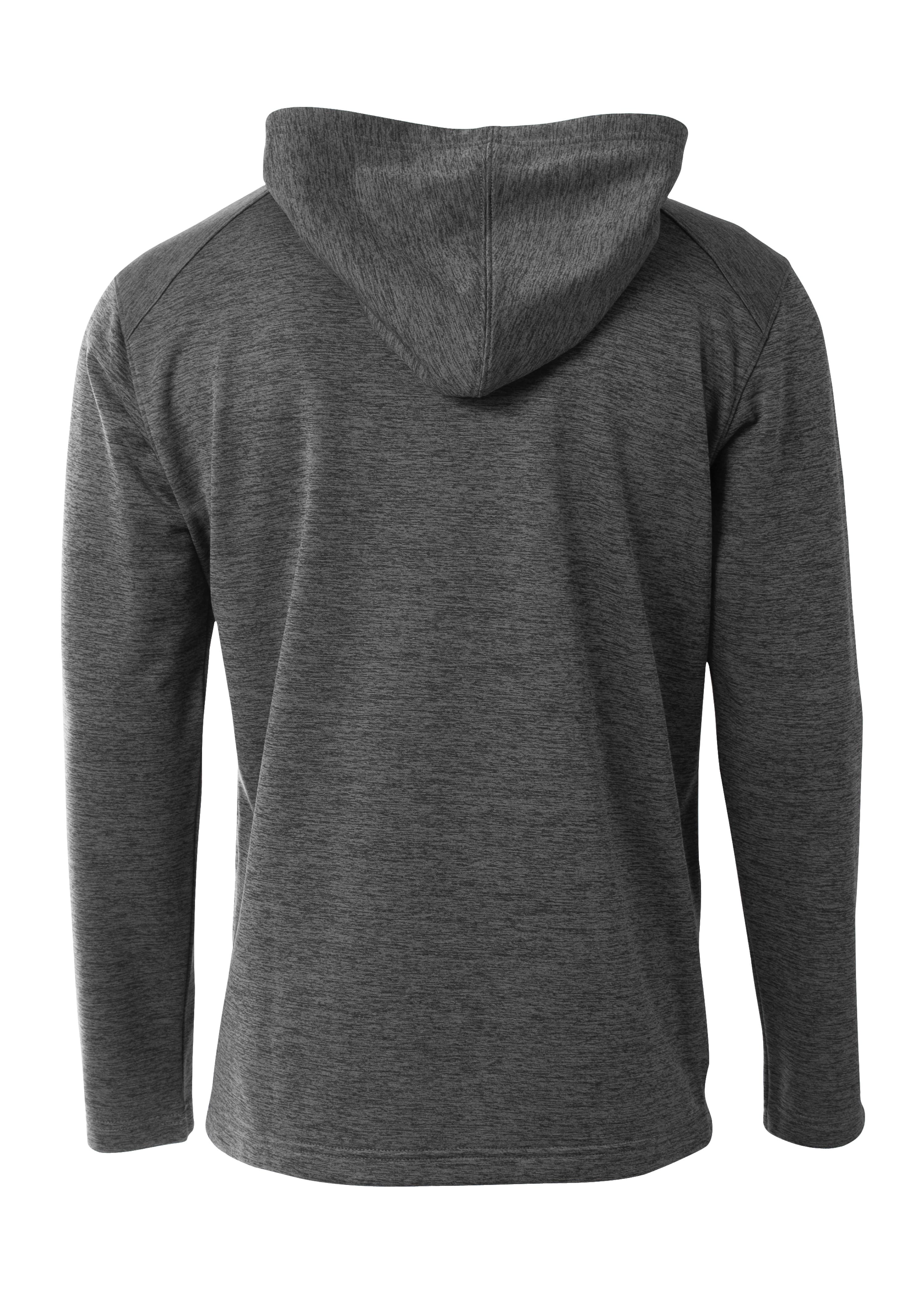 A4 Inspire Fleece Hoodie - CHARCOAL - back