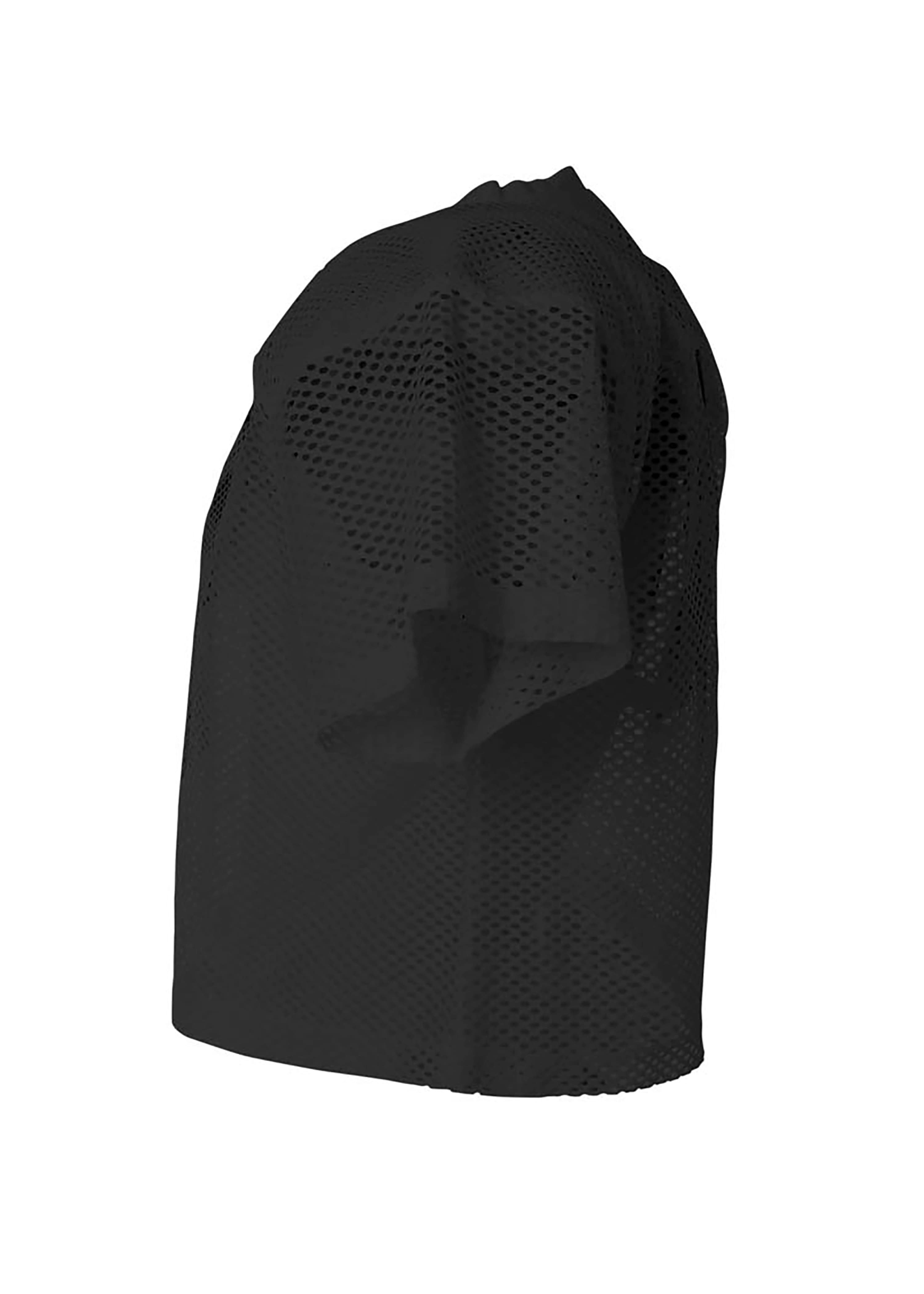 A4 Large Porthole Practice Jersey - BLACK - side