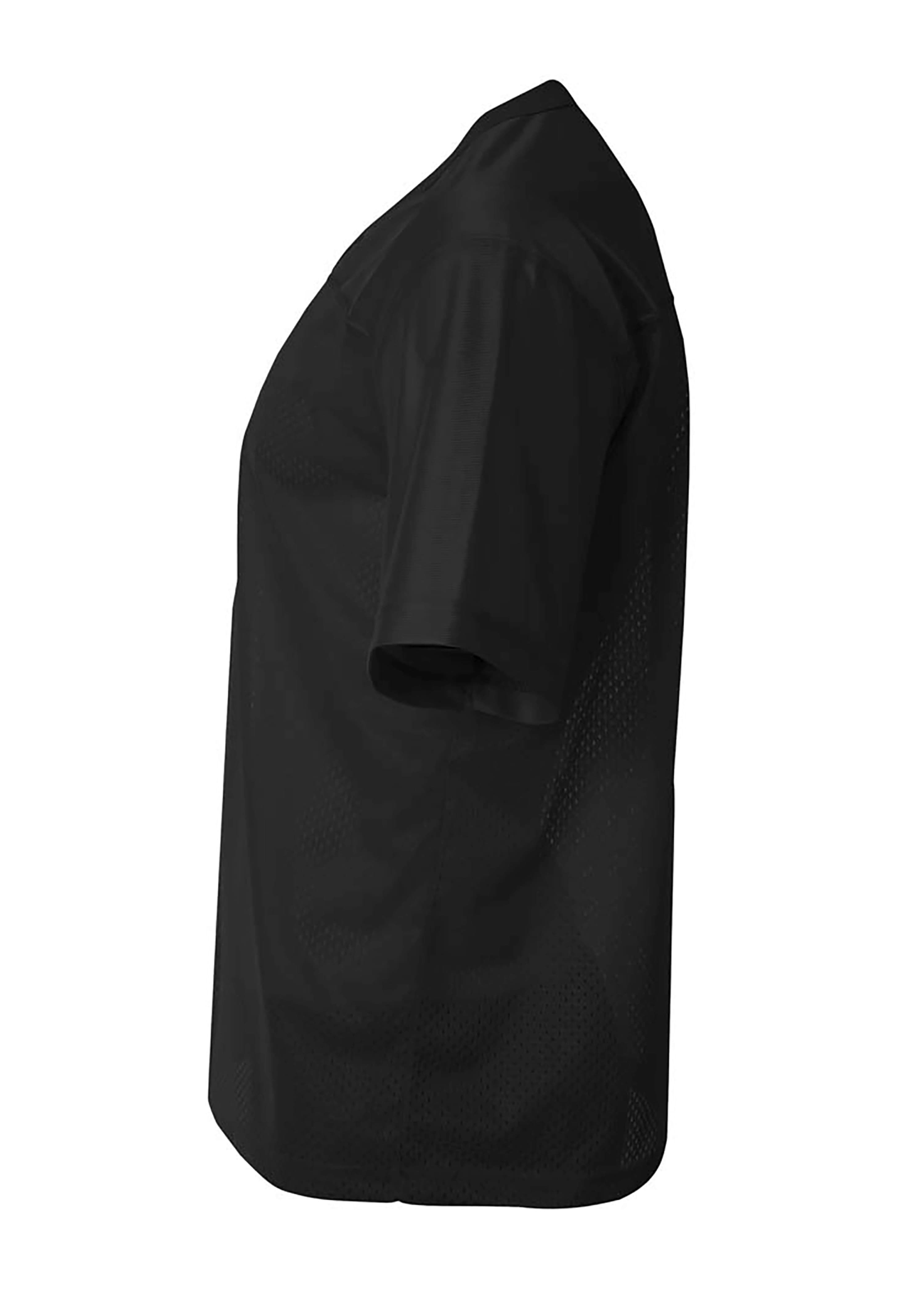 A4 Fan and Flag Jersey - BLACK - side
