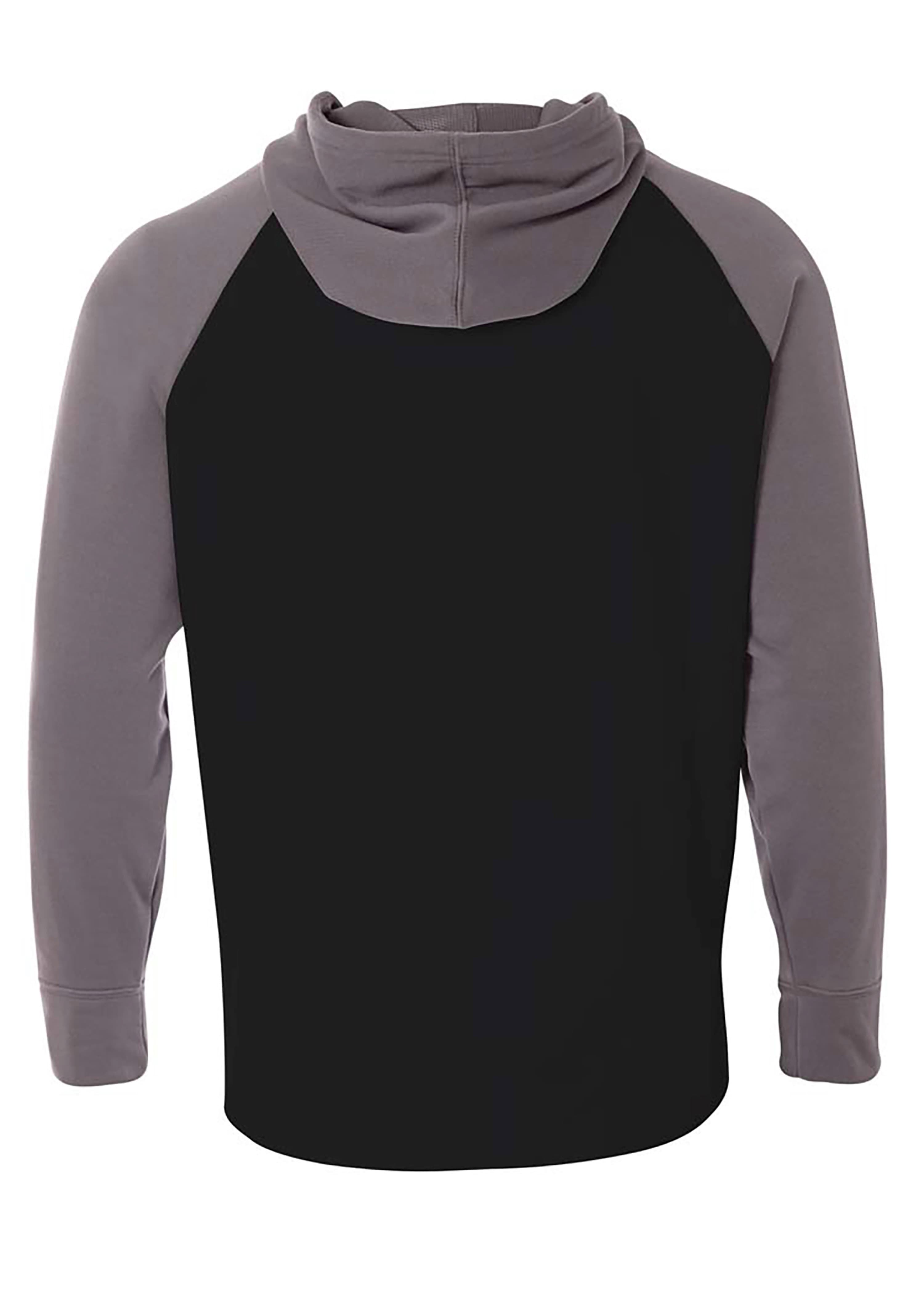 A4 Color Block Tech Fleece Hoodie - BLACK/GRAPHITE - back