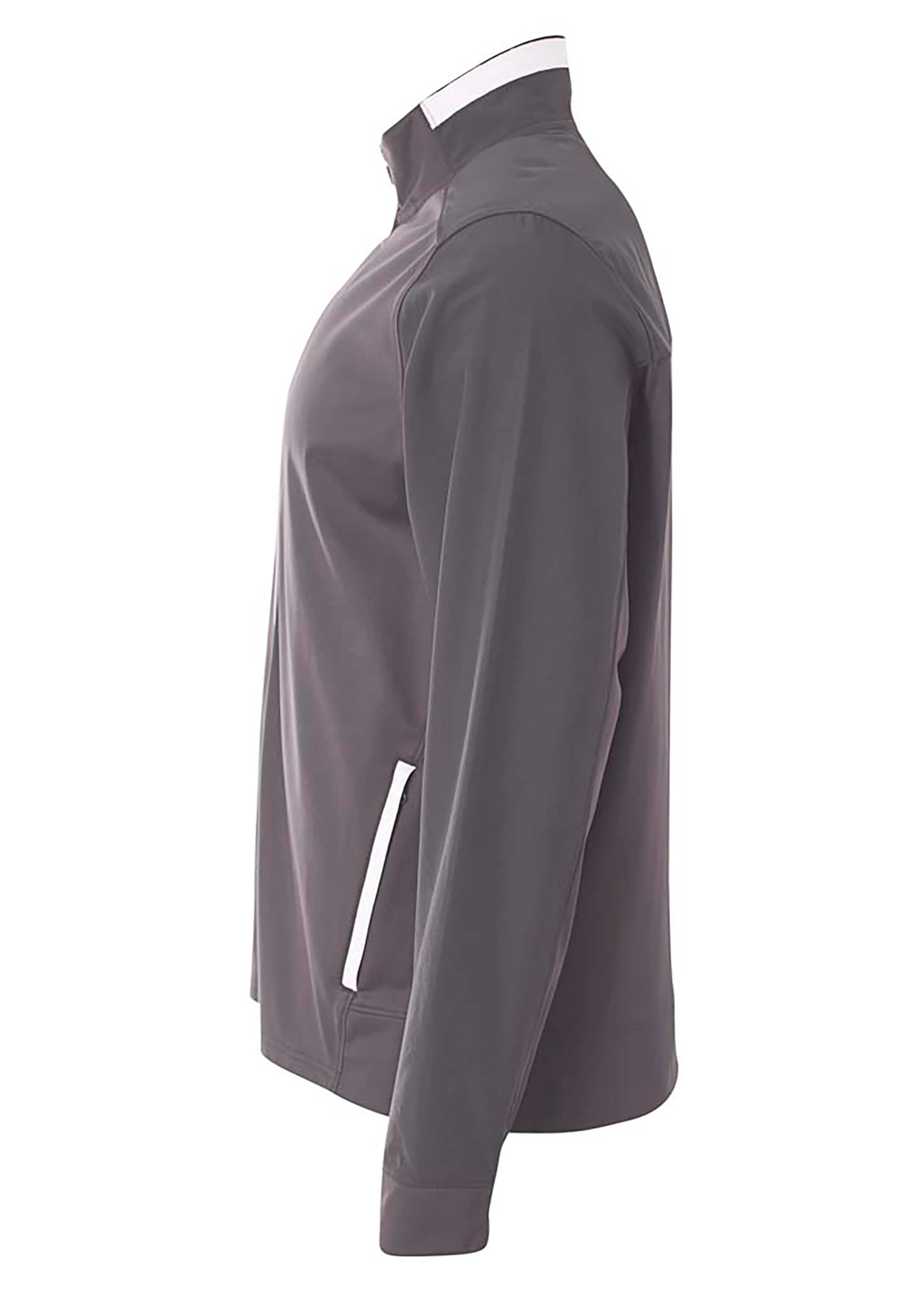 A4 League Full Zip Jacket - GRAPHITE/WHITE - side