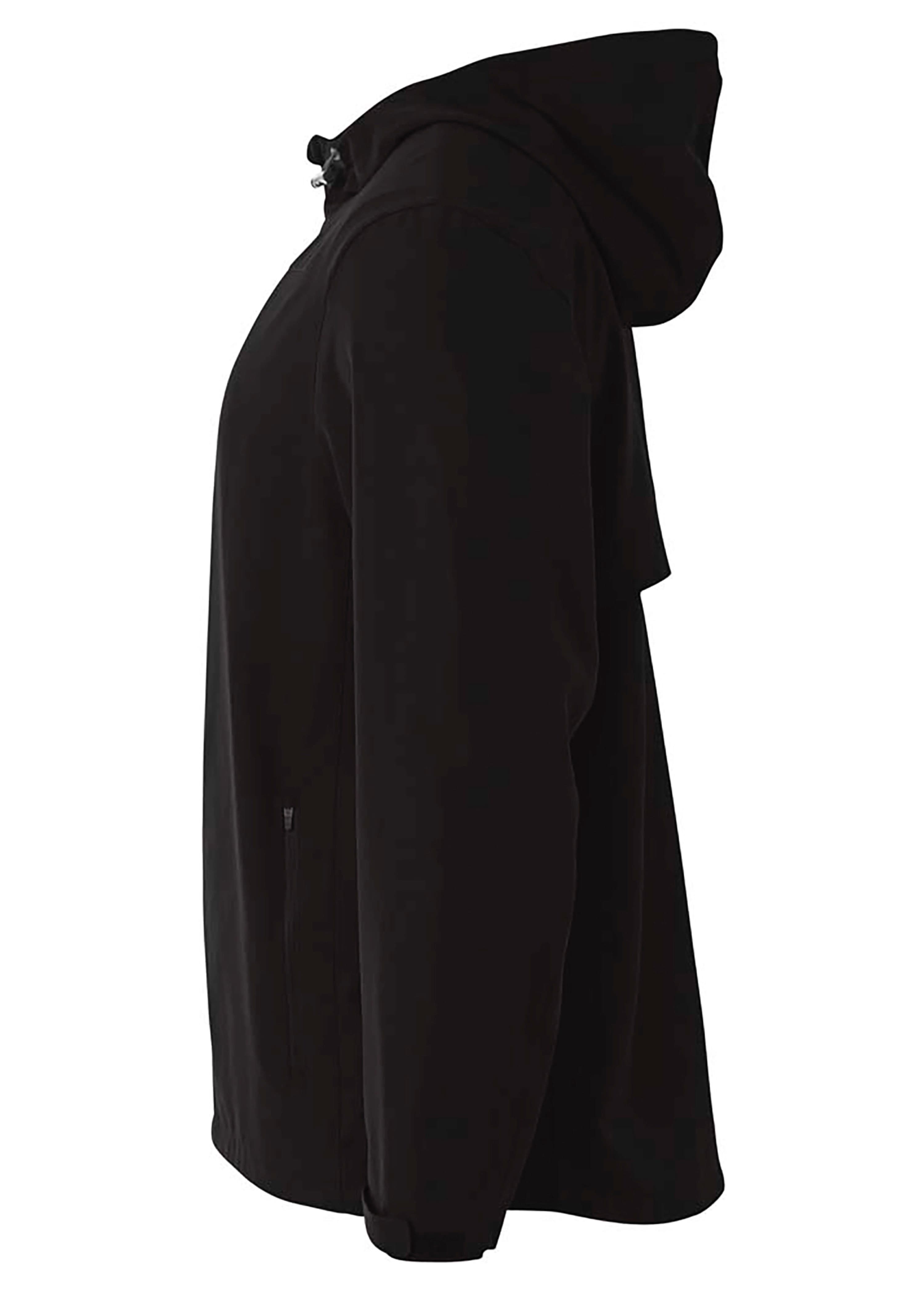 A4 Force 1/4 Zip Windbreaker - BLACK - side