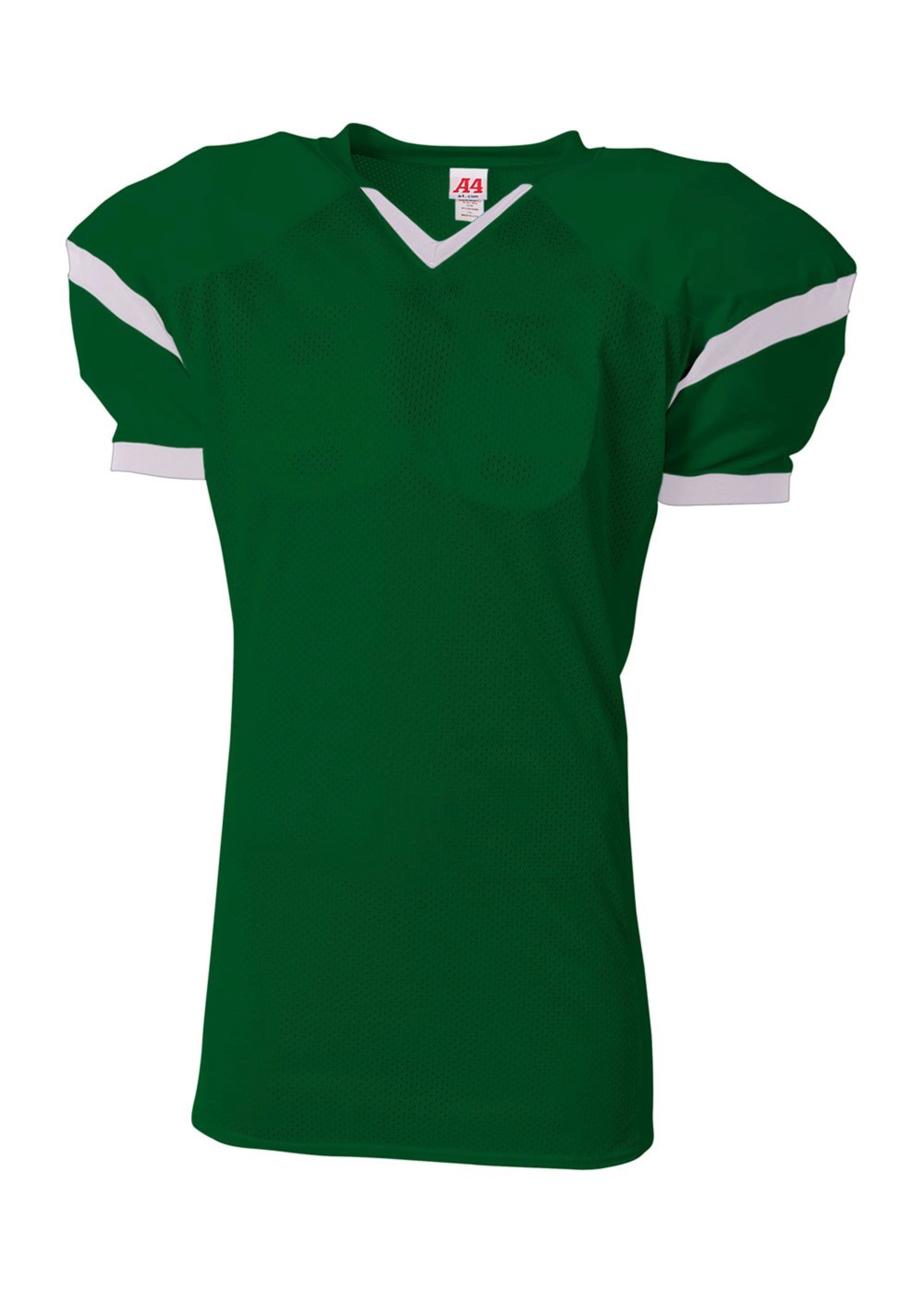 A4 Rollout Football Jersey - FOREST/WHITE - front