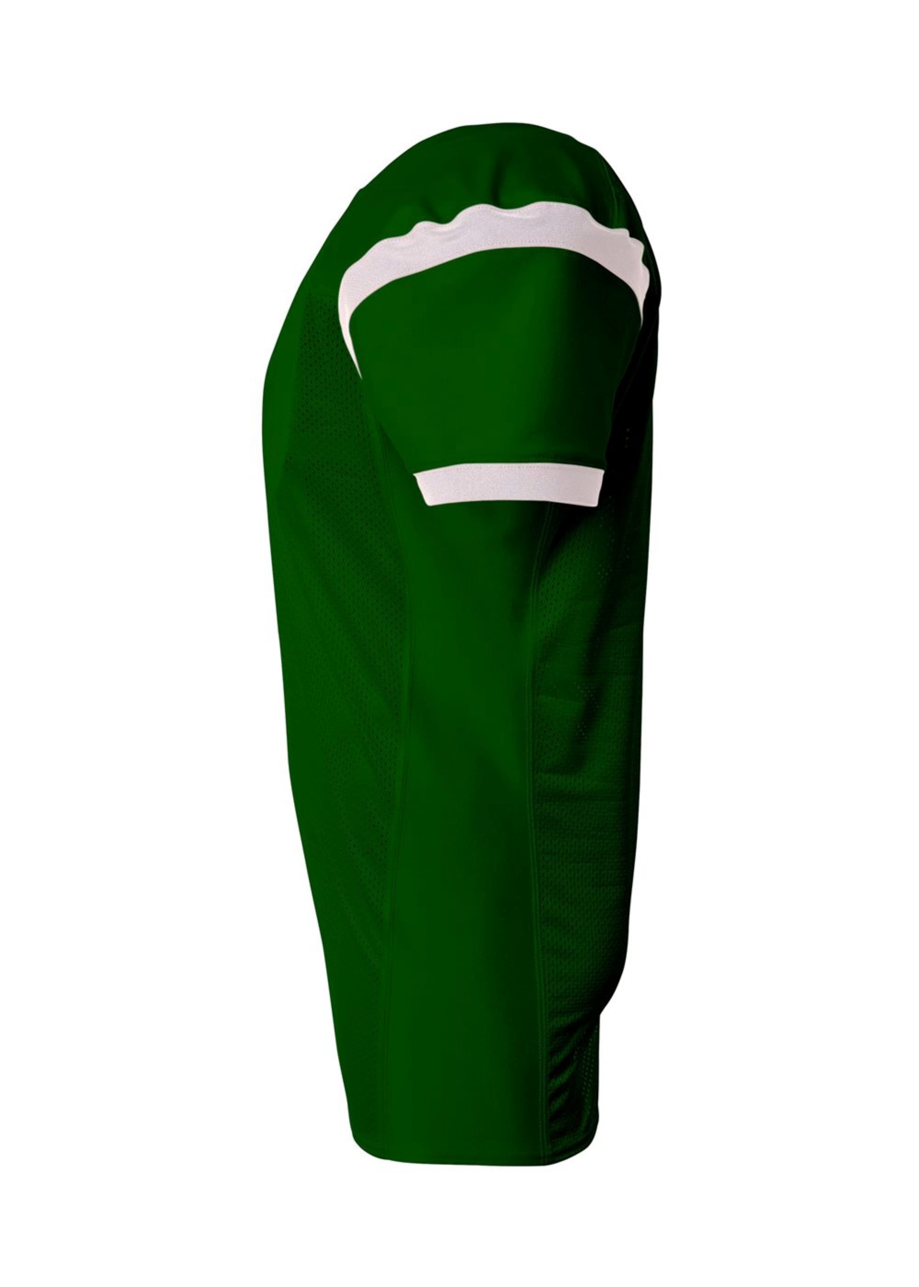 A4 Rollout Football Jersey - FOREST/WHITE - side