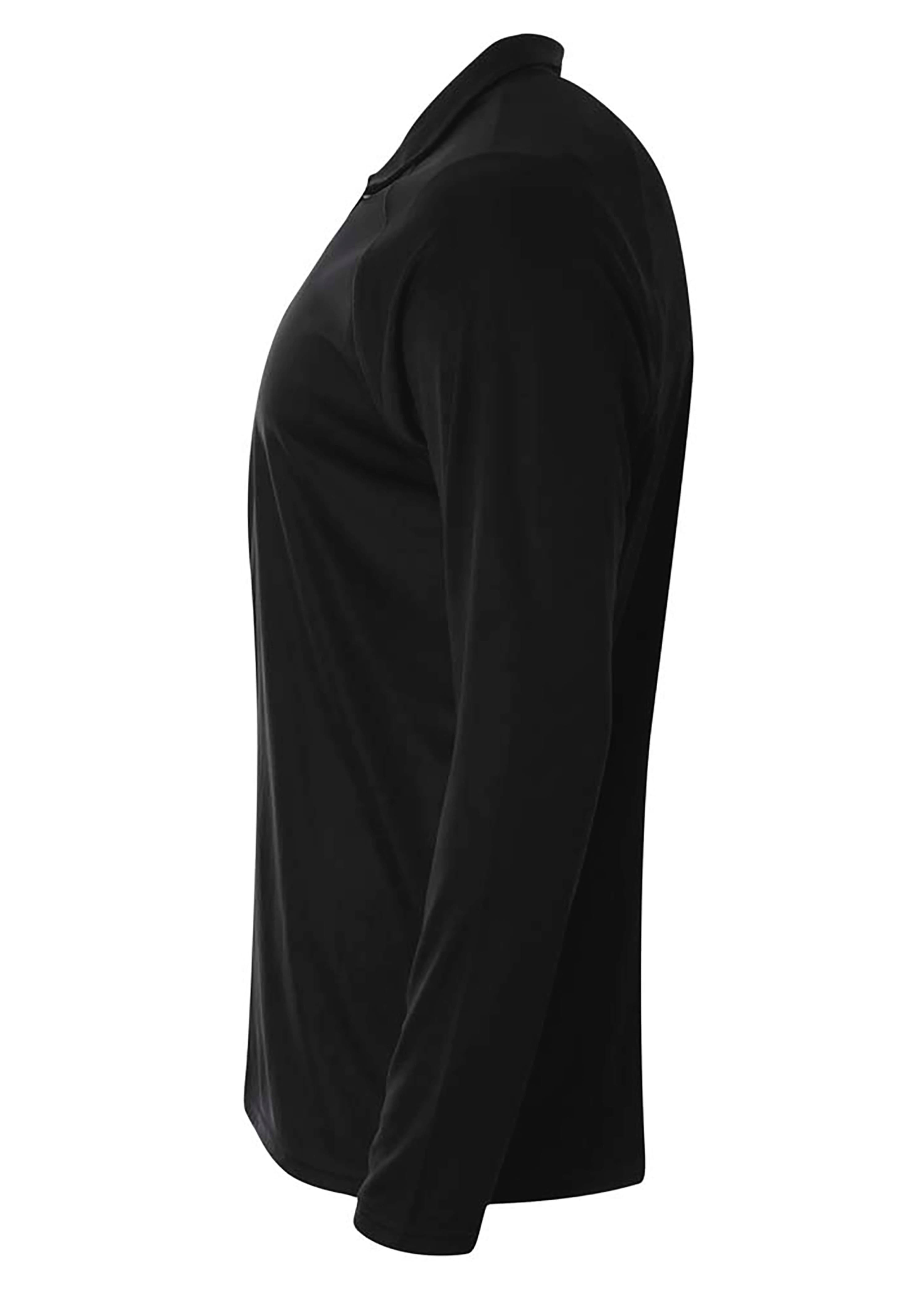 A4 Daily 1/4 Zip - BLACK - side