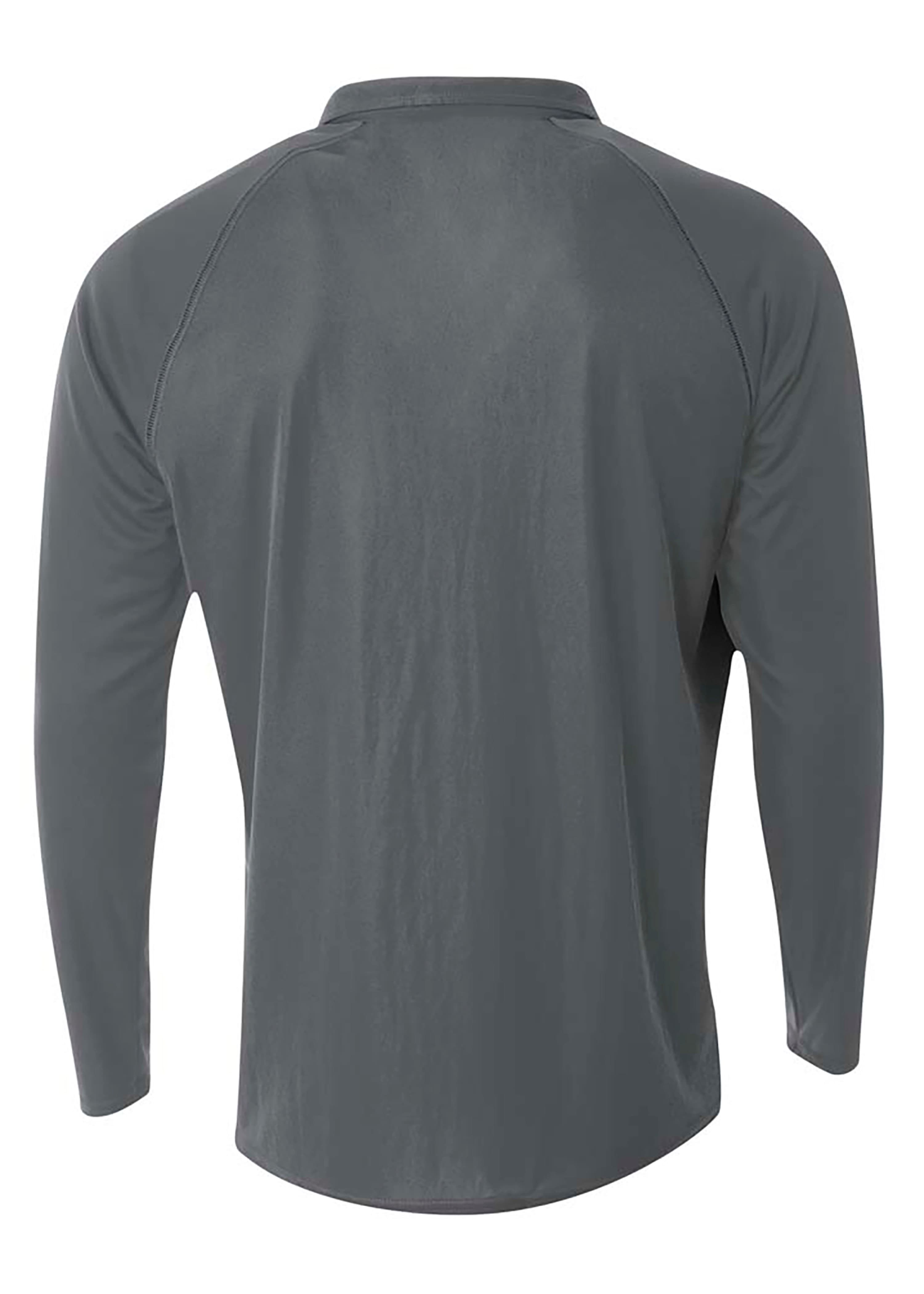 A4 Daily 1/4 Zip - GRAPHITE - back