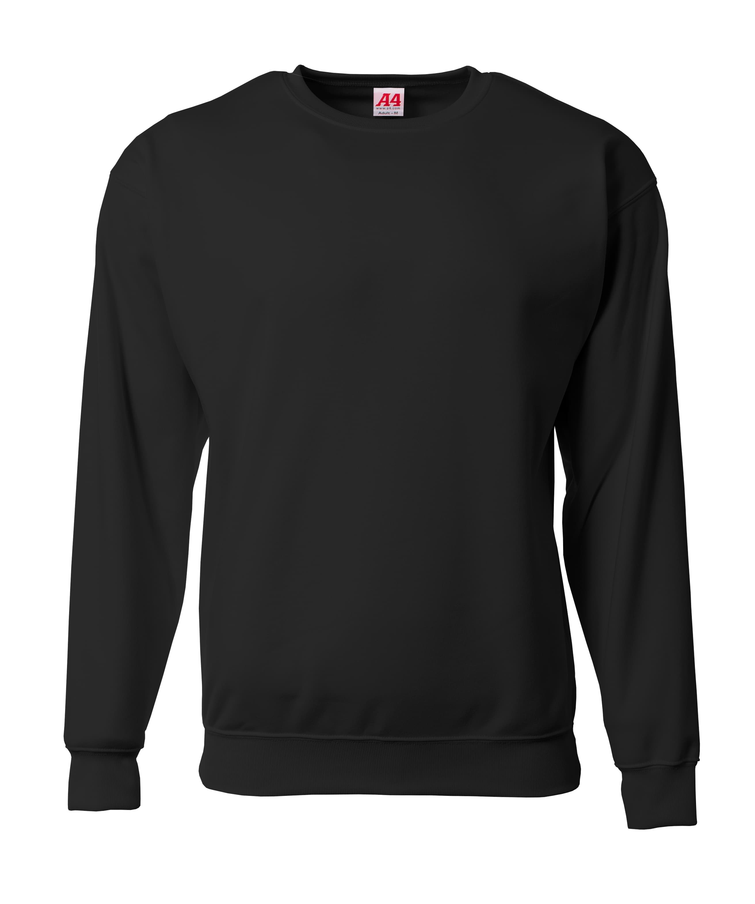 A4 Sprint Fleece Sweatshirt - BLACK - front