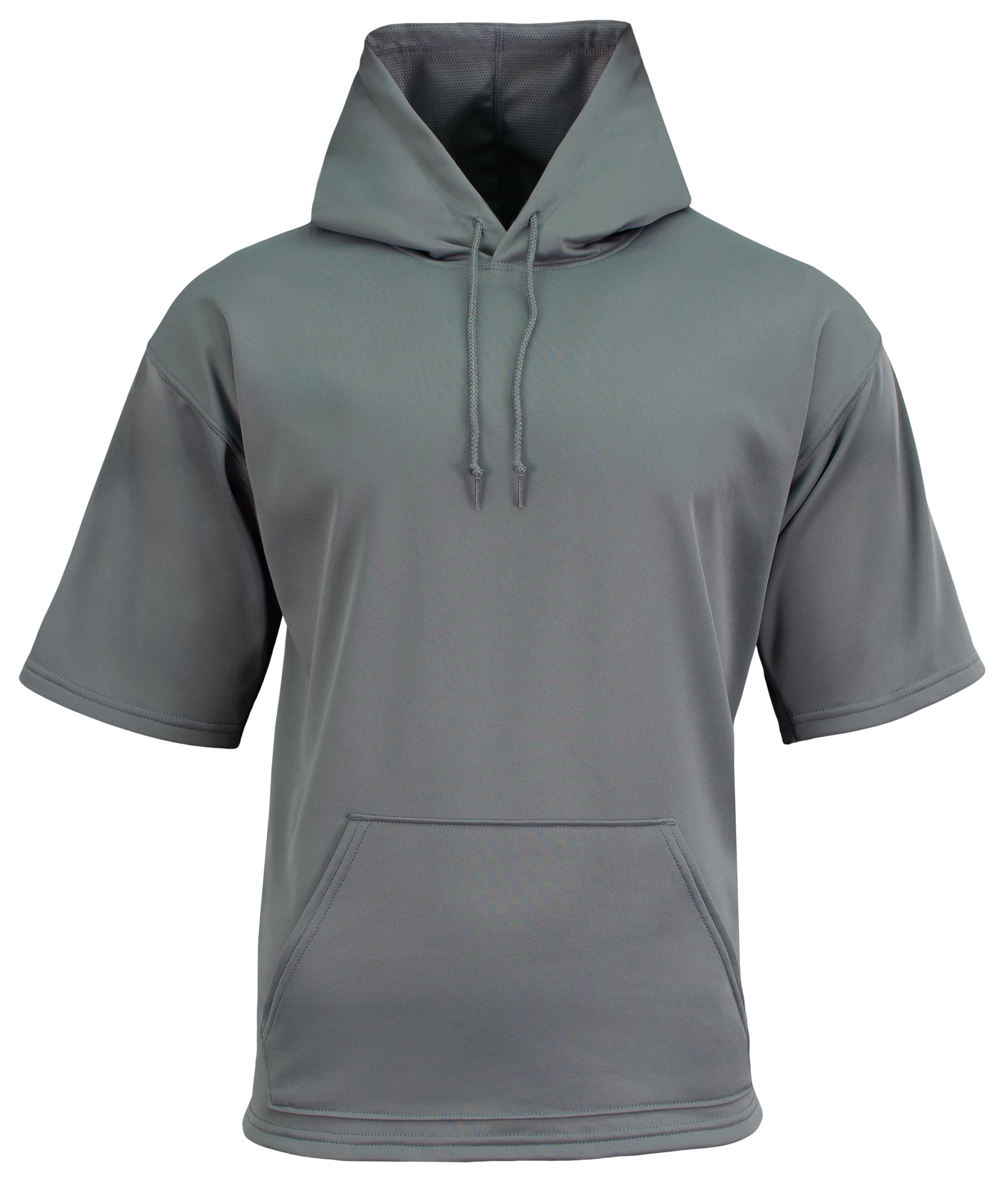 A4 Sprint Short Sleeve Fleece Hoodie - GRAPHITE - front