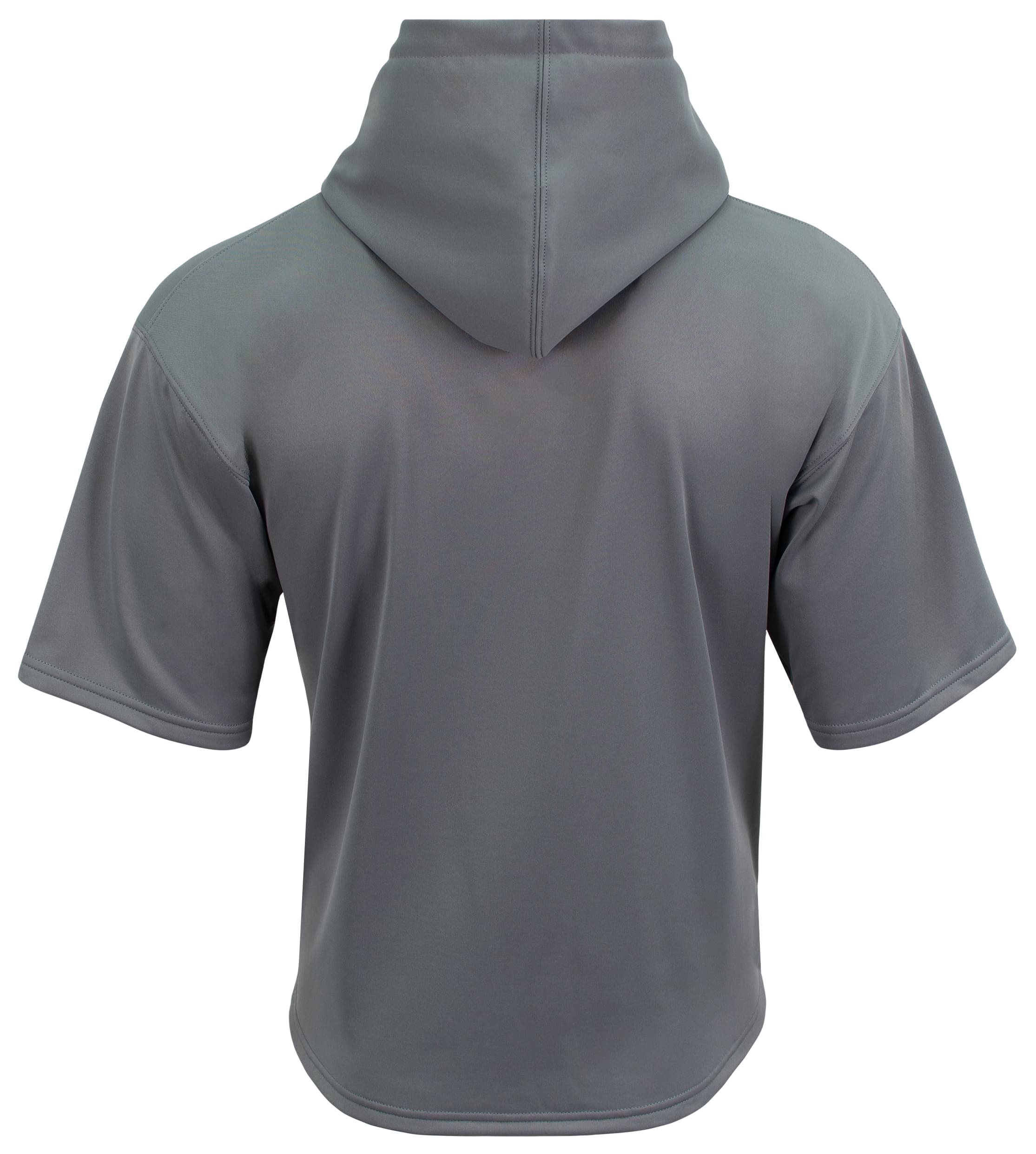 A4 Sprint Short Sleeve Fleece Hoodie - GRAPHITE - back