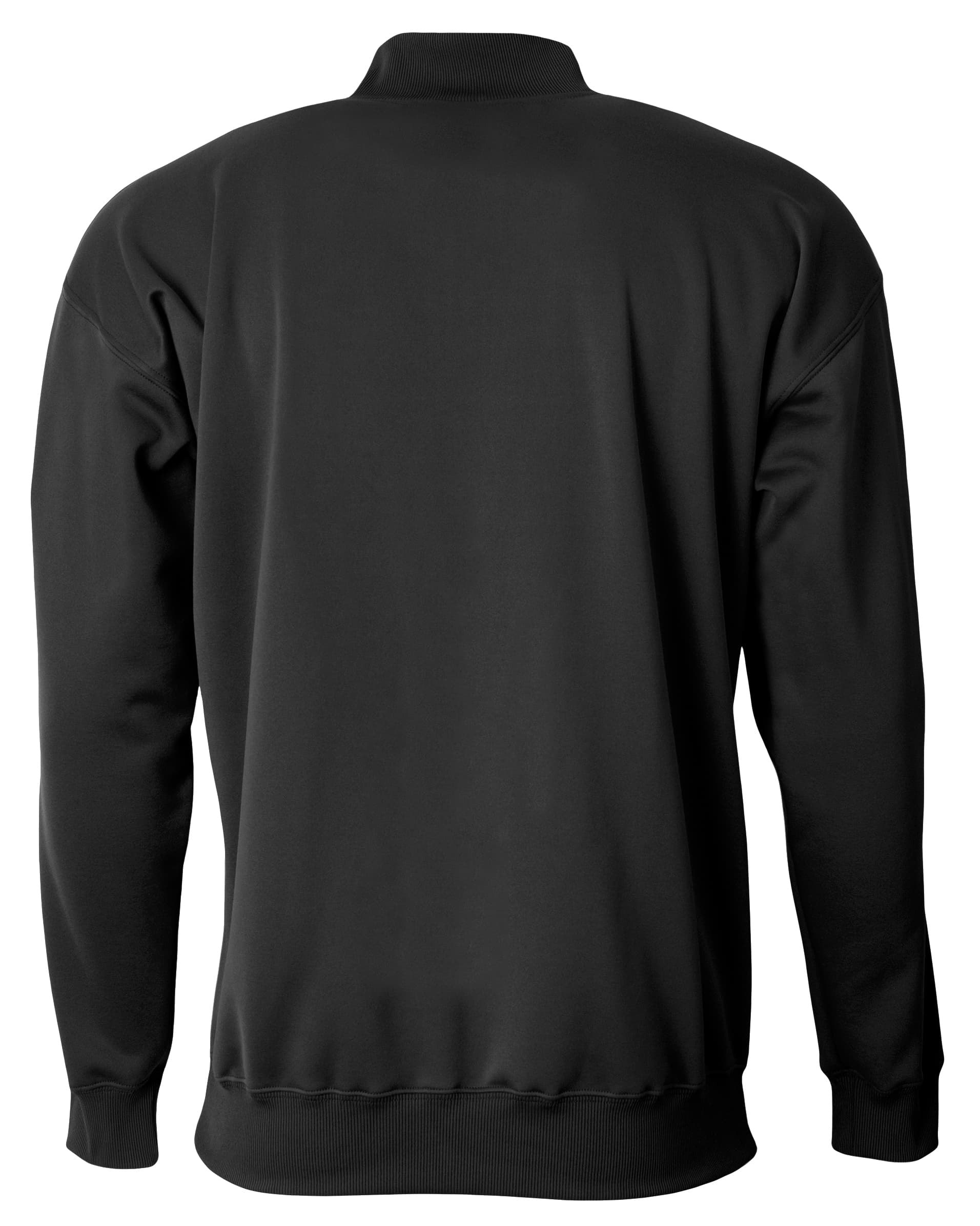 A4 Sprint Fleece Quarter Zip - BLACK - back