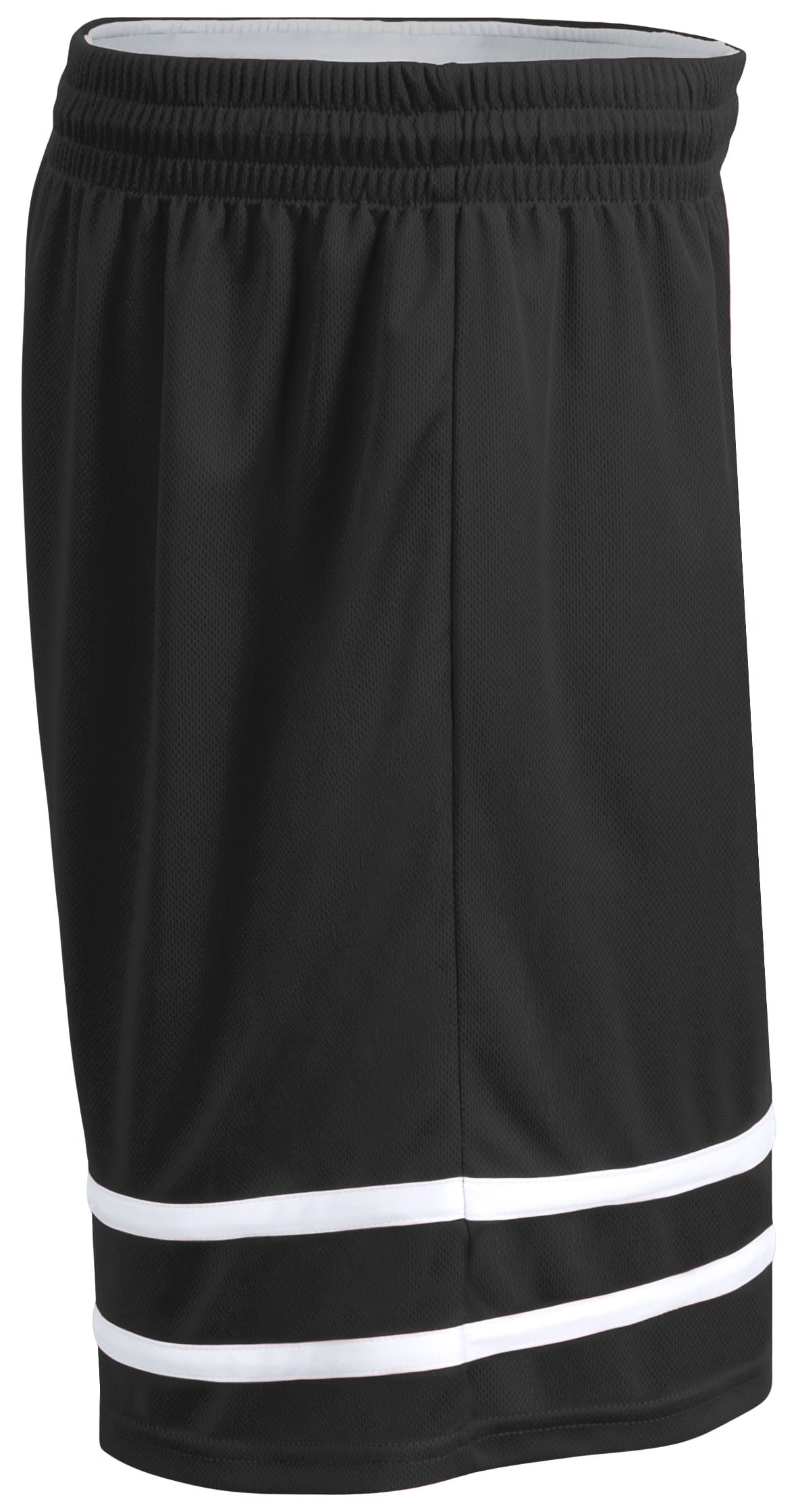 A4 MVP Reversible Basketball Shorts - BLACK/WHITE - side