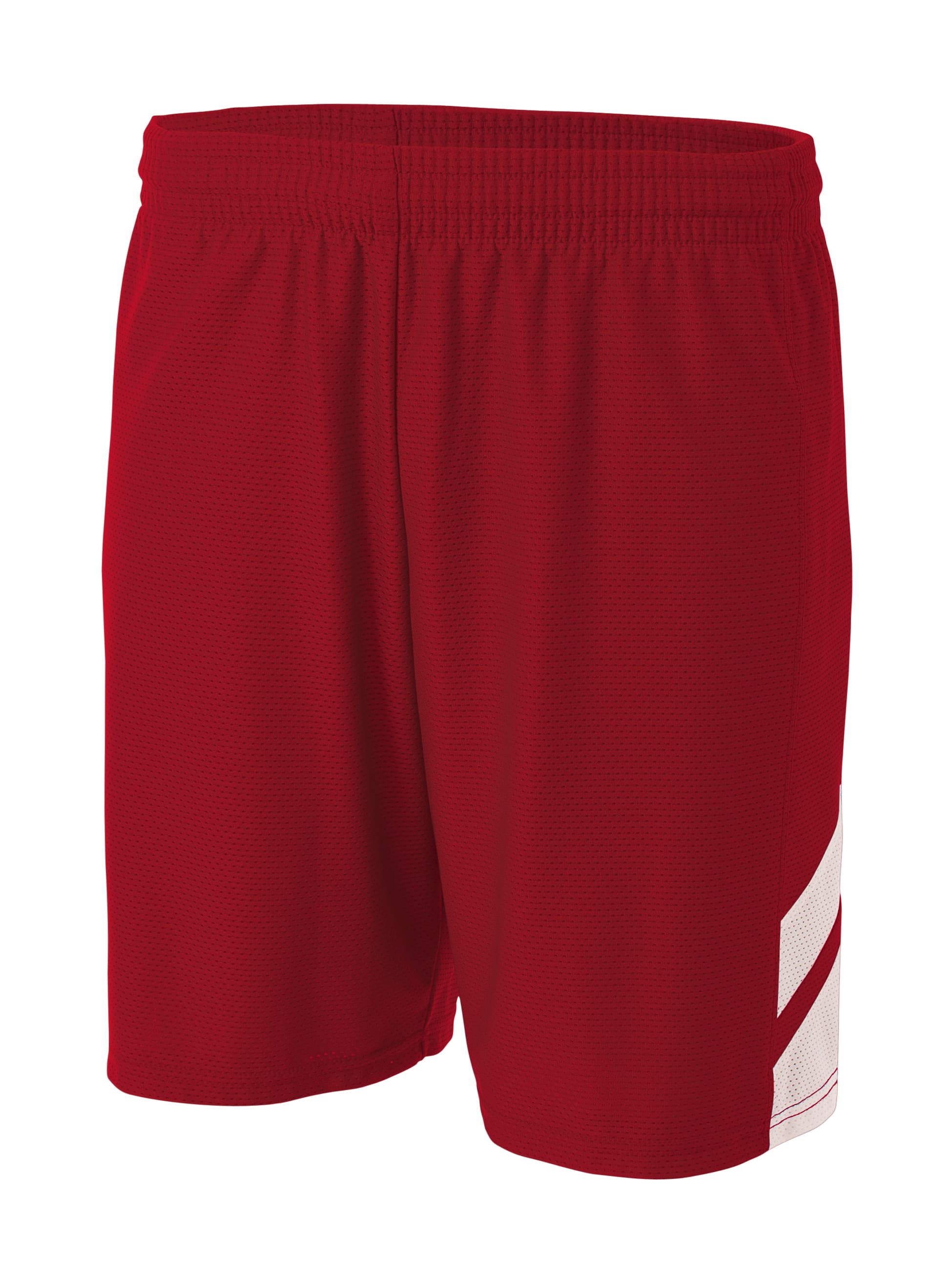 A4 Fast Break Short - CARDINAL/WHITE - front