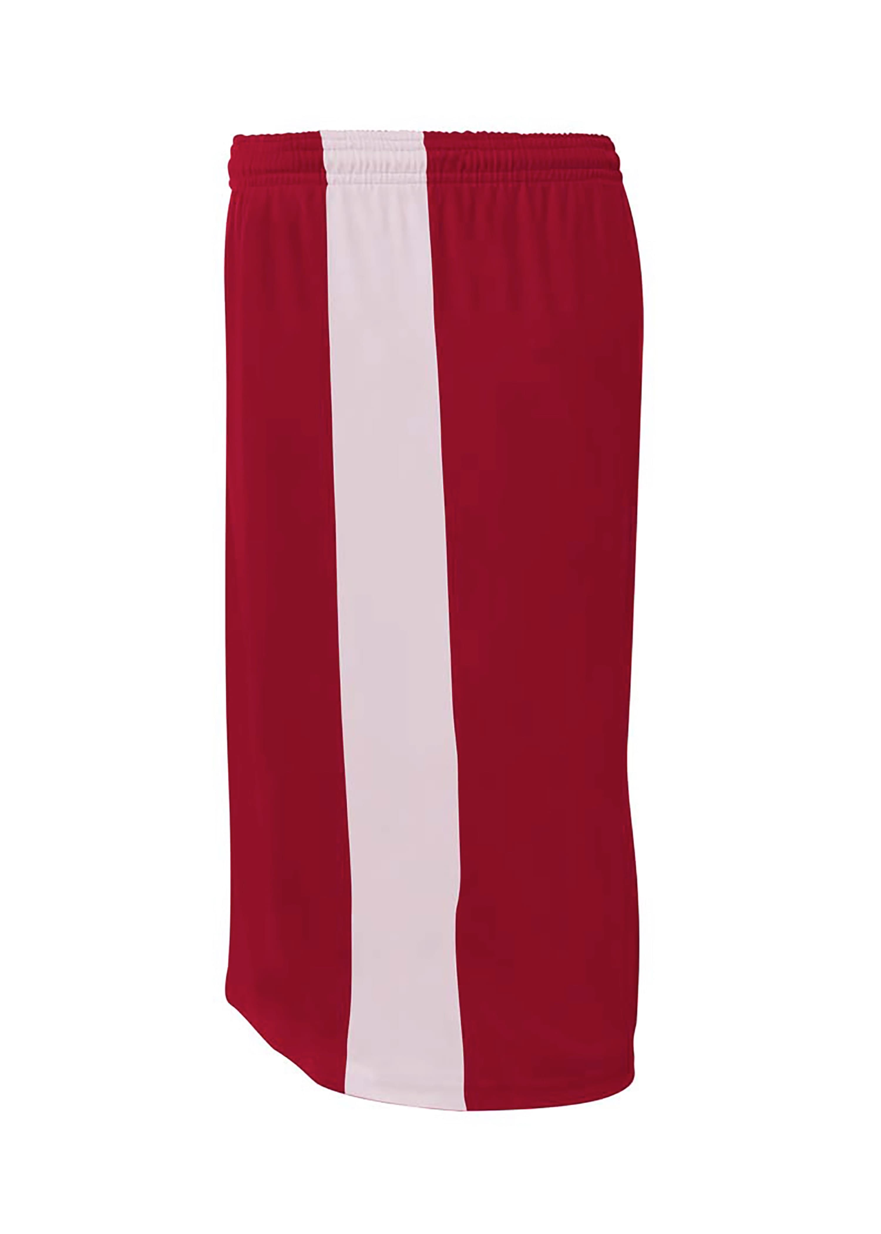 A4 Reversible Moisture Management 10" Short - CARDINAL/WHITE - side