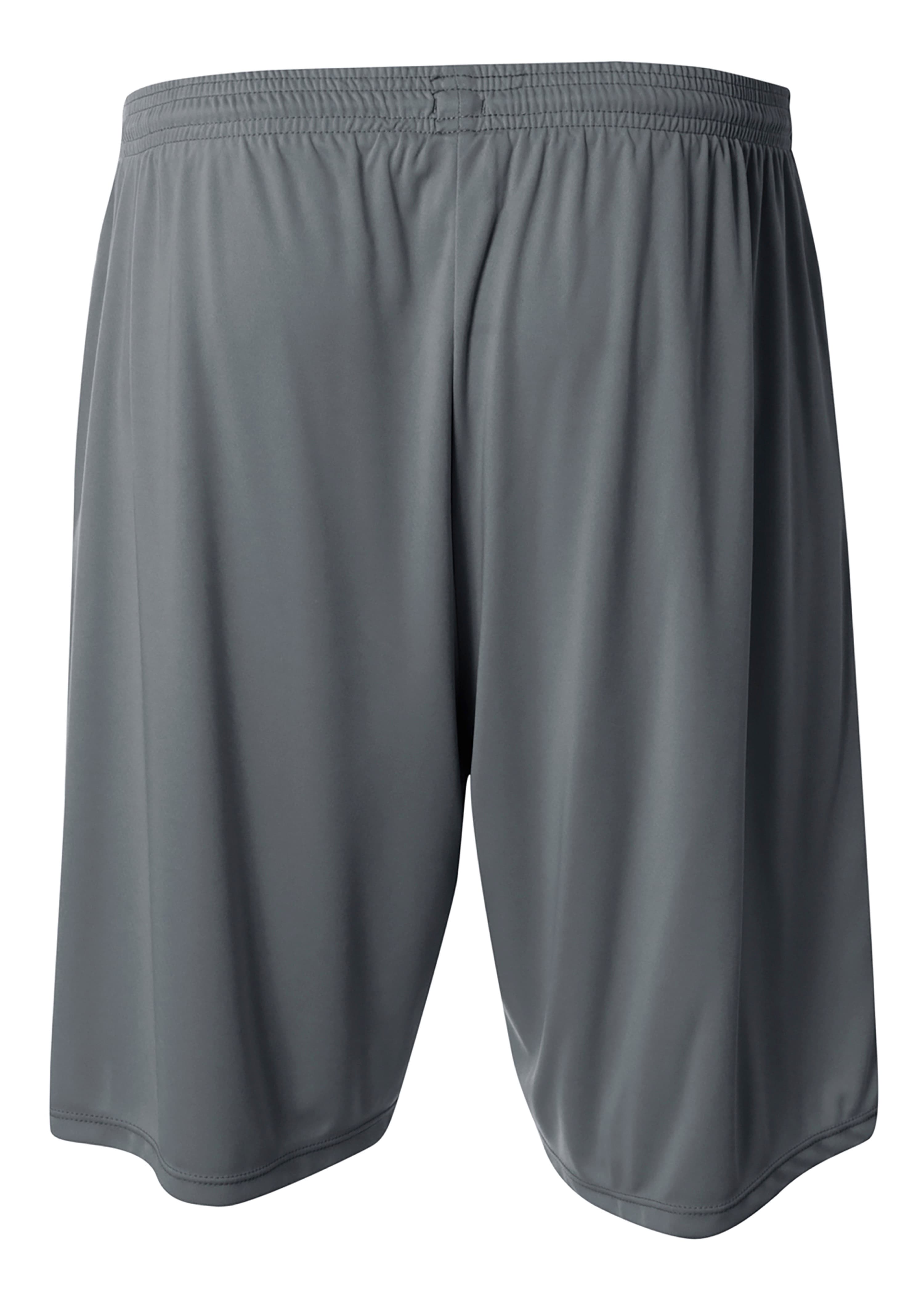 A4 9" Moisture Management Pocketed Short - GRAPHITE - back
