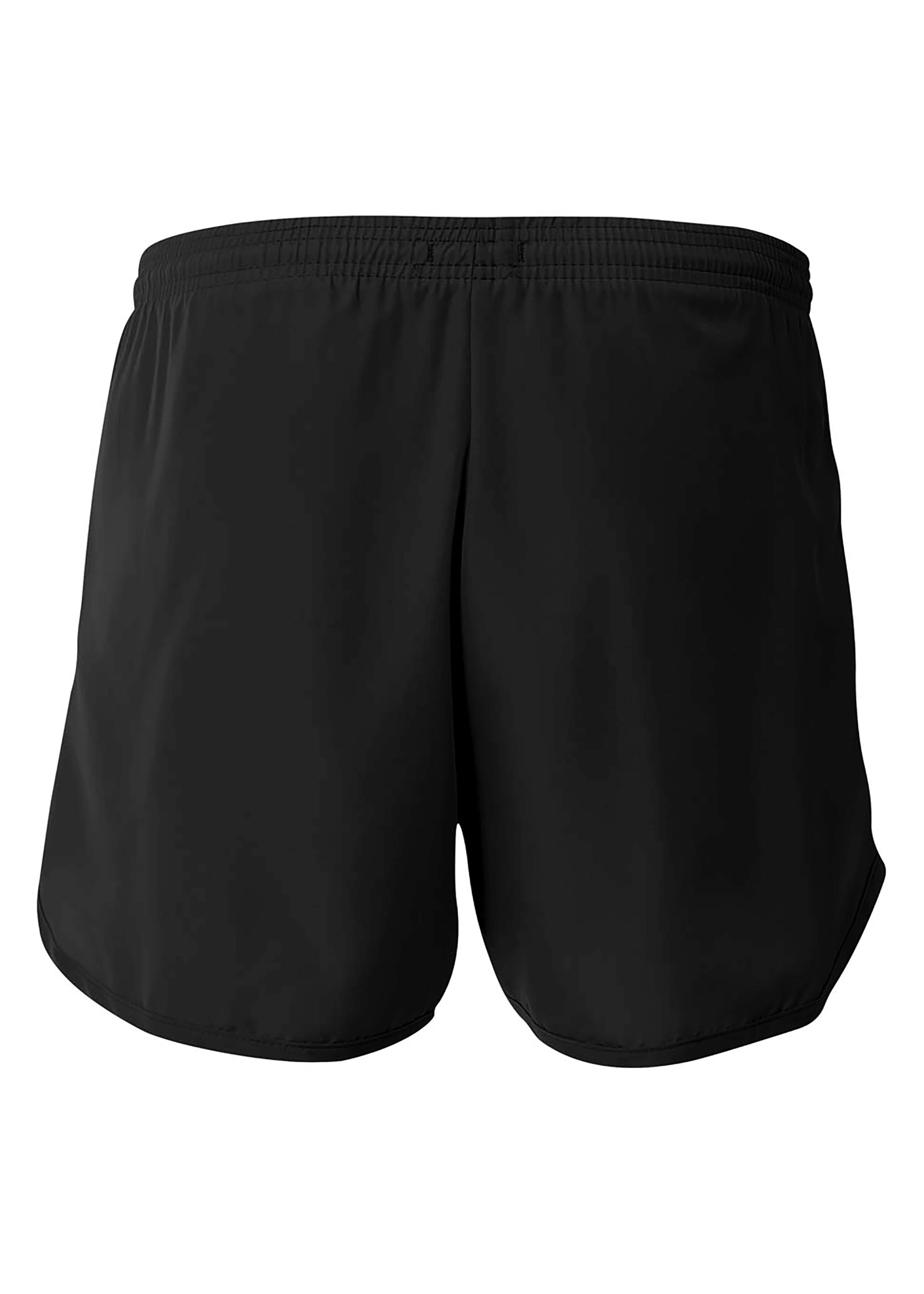 A4 4" Basic Running Short - BLACK - back