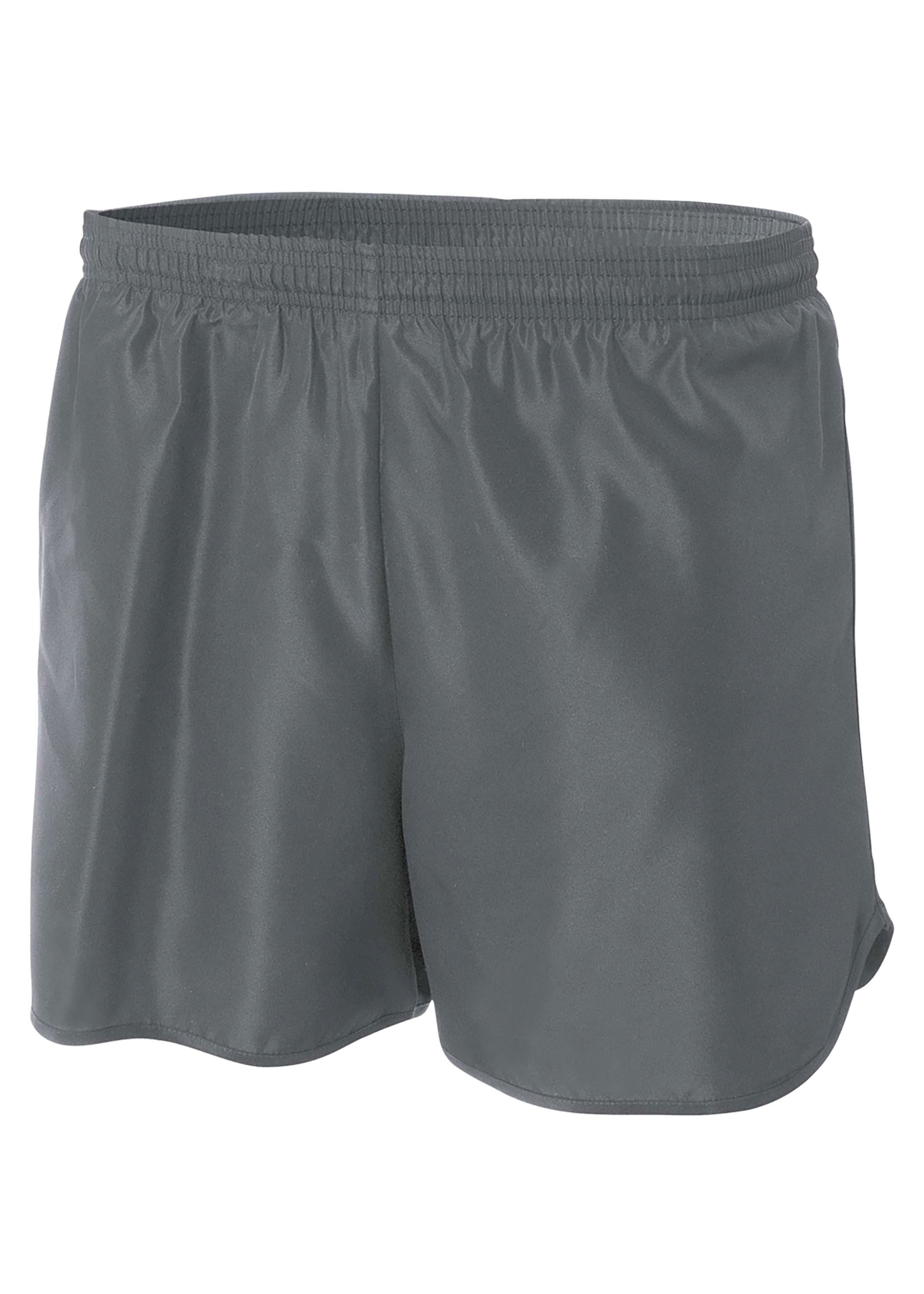 A4 4" Basic Running Short - GRAPHITE - front