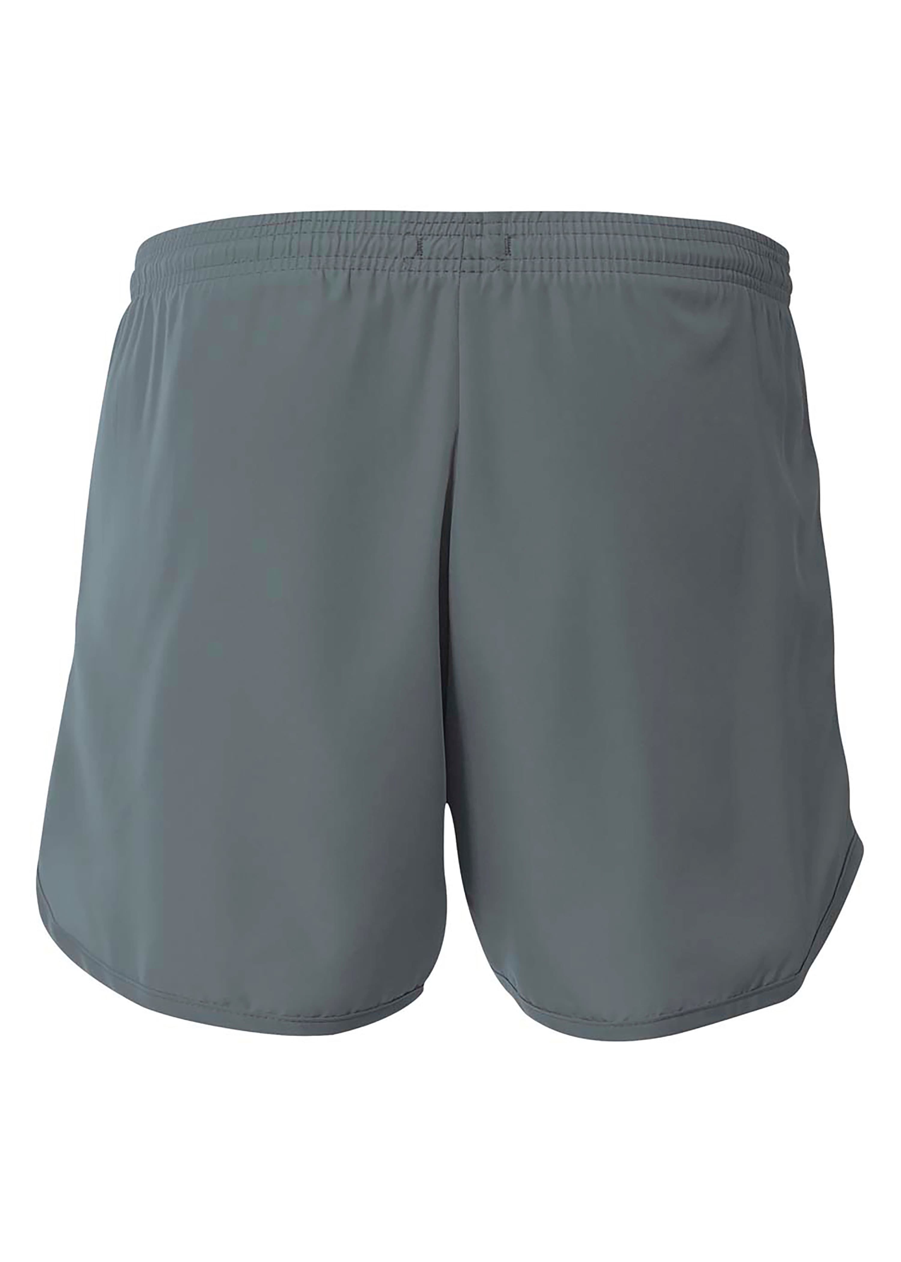 A4 4" Basic Running Short - GRAPHITE - back