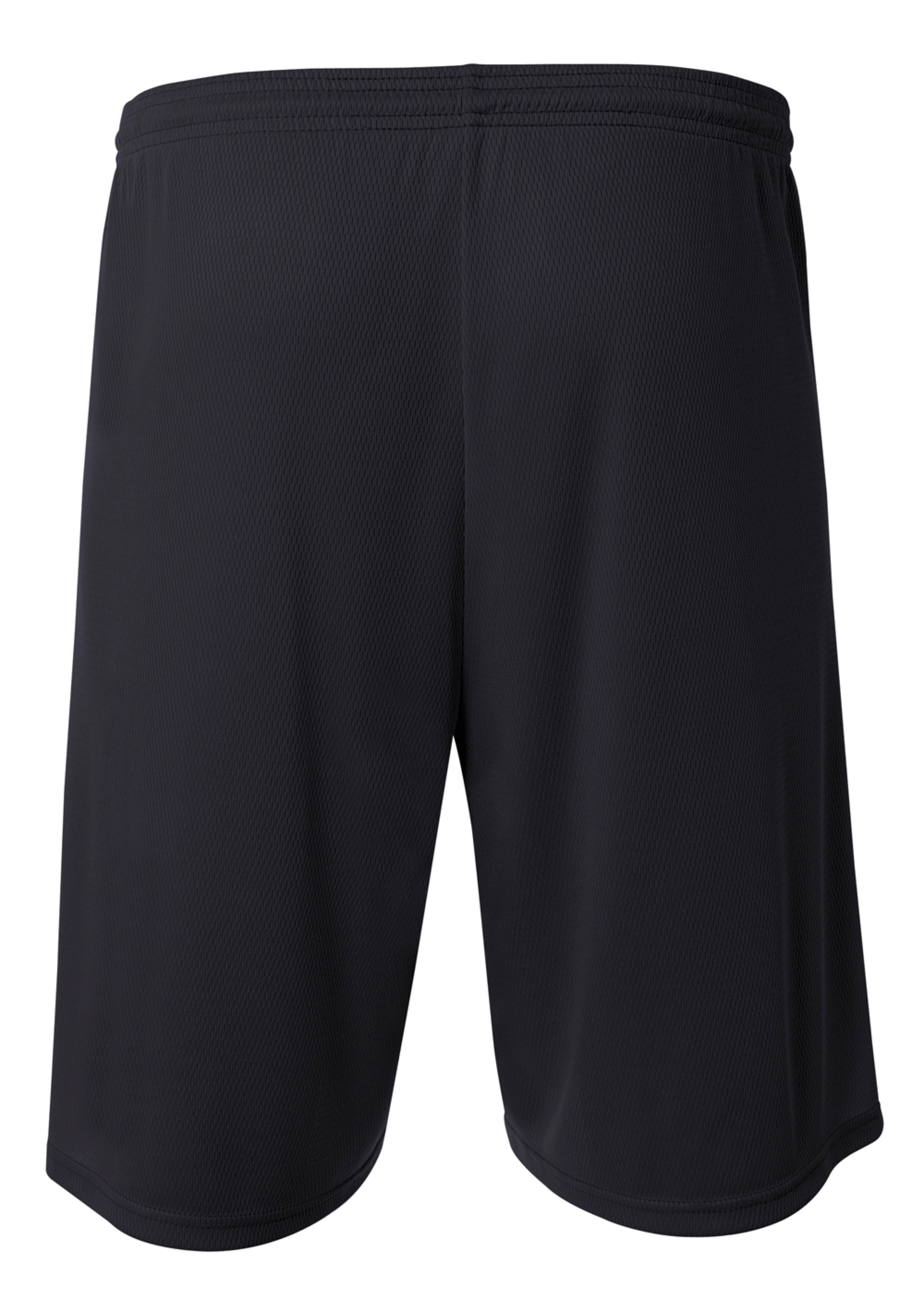 A4 Power Mesh Practice Short - BLACK - back