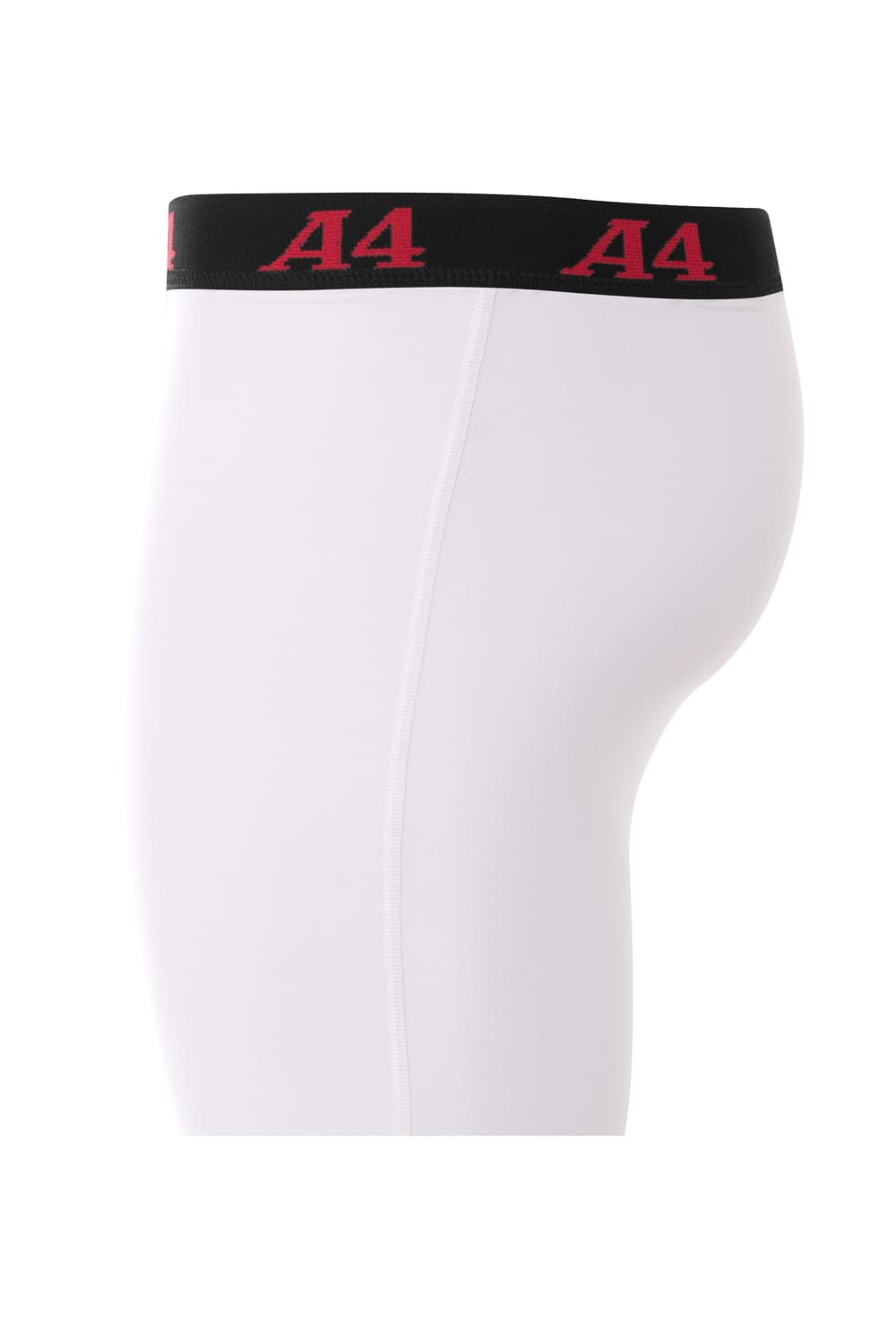A4 Compression Short - WHITE - side
