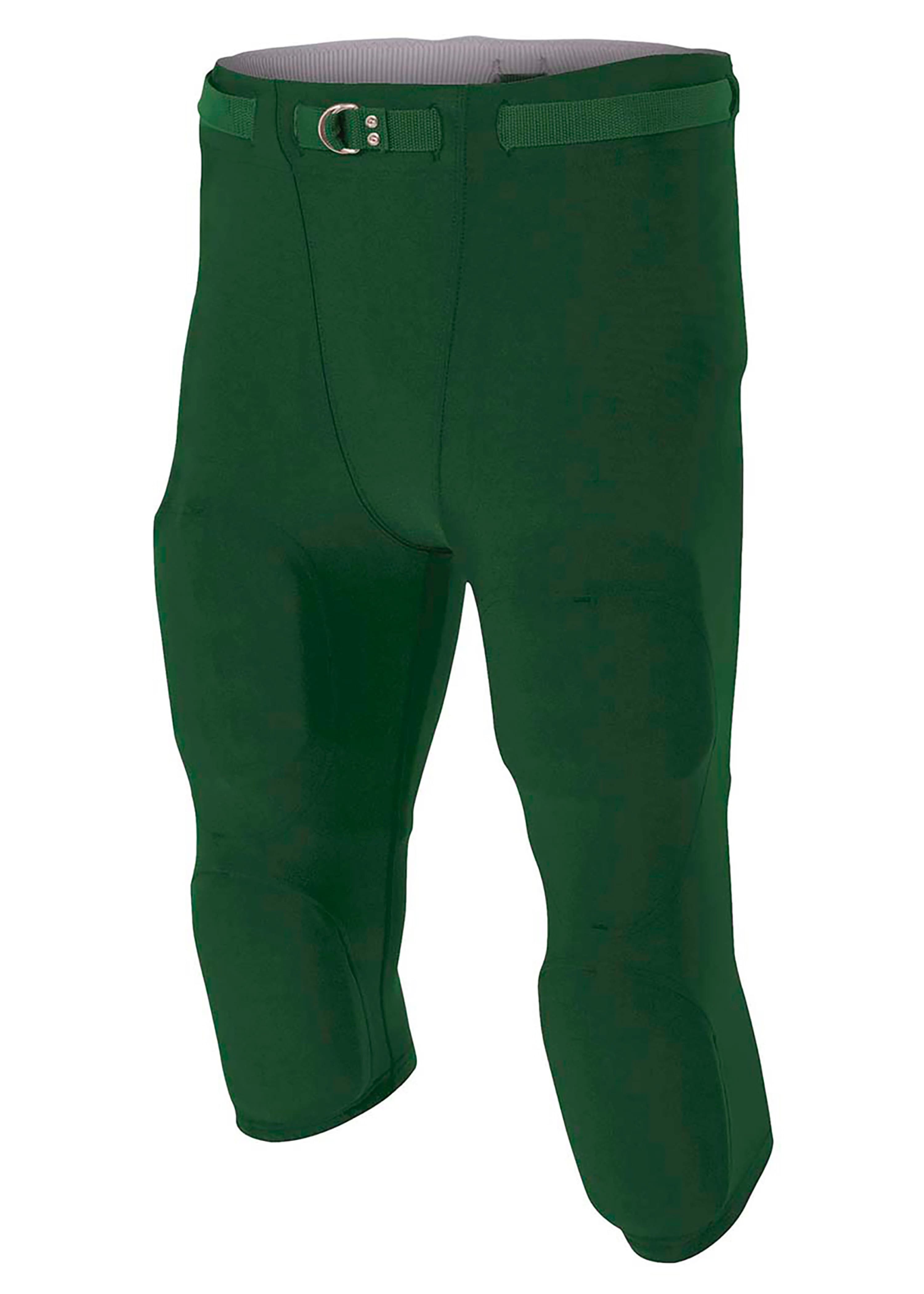 A4 Flyless Football Pant - FOREST - front