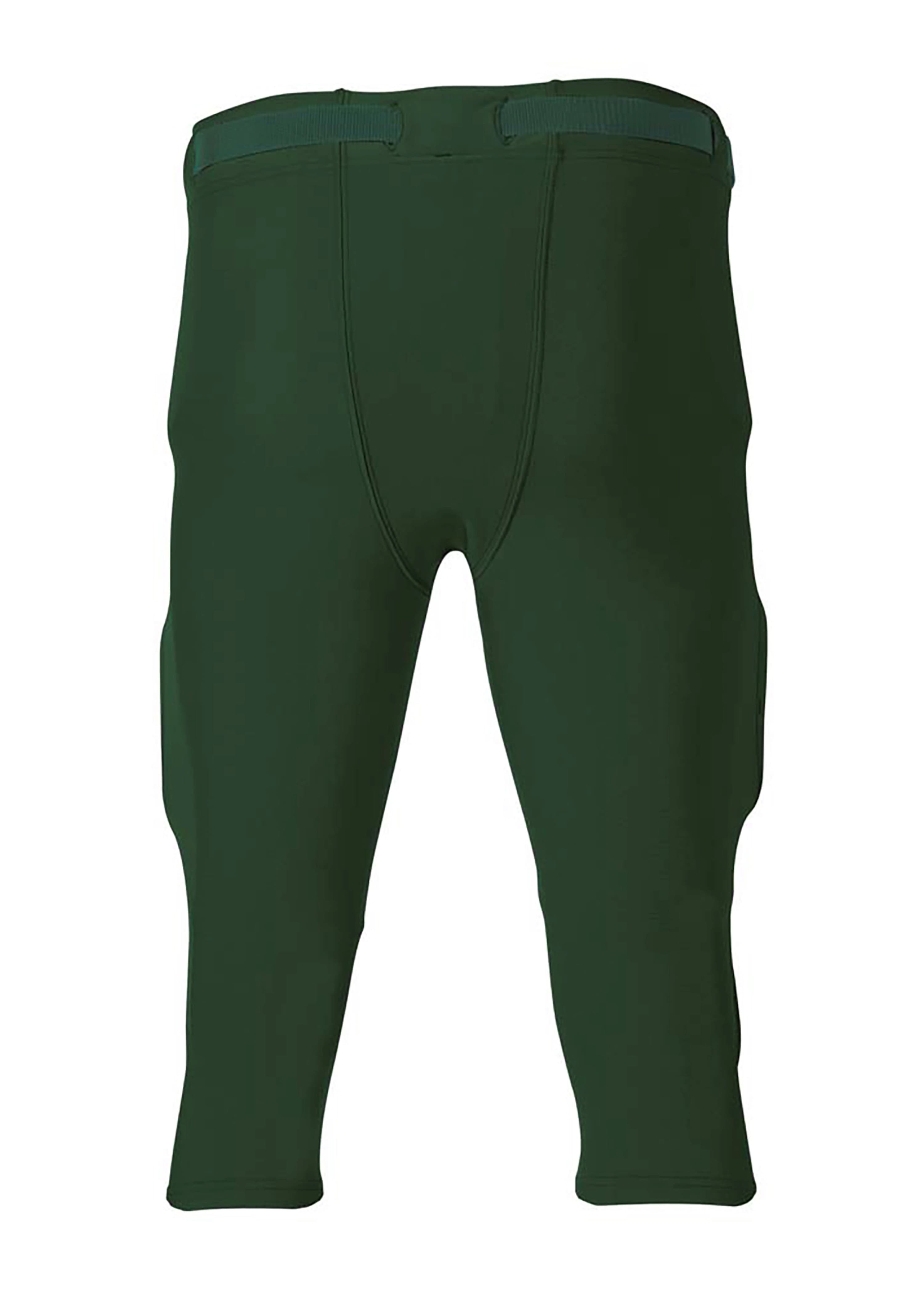 A4 Flyless Football Pant - FOREST - back