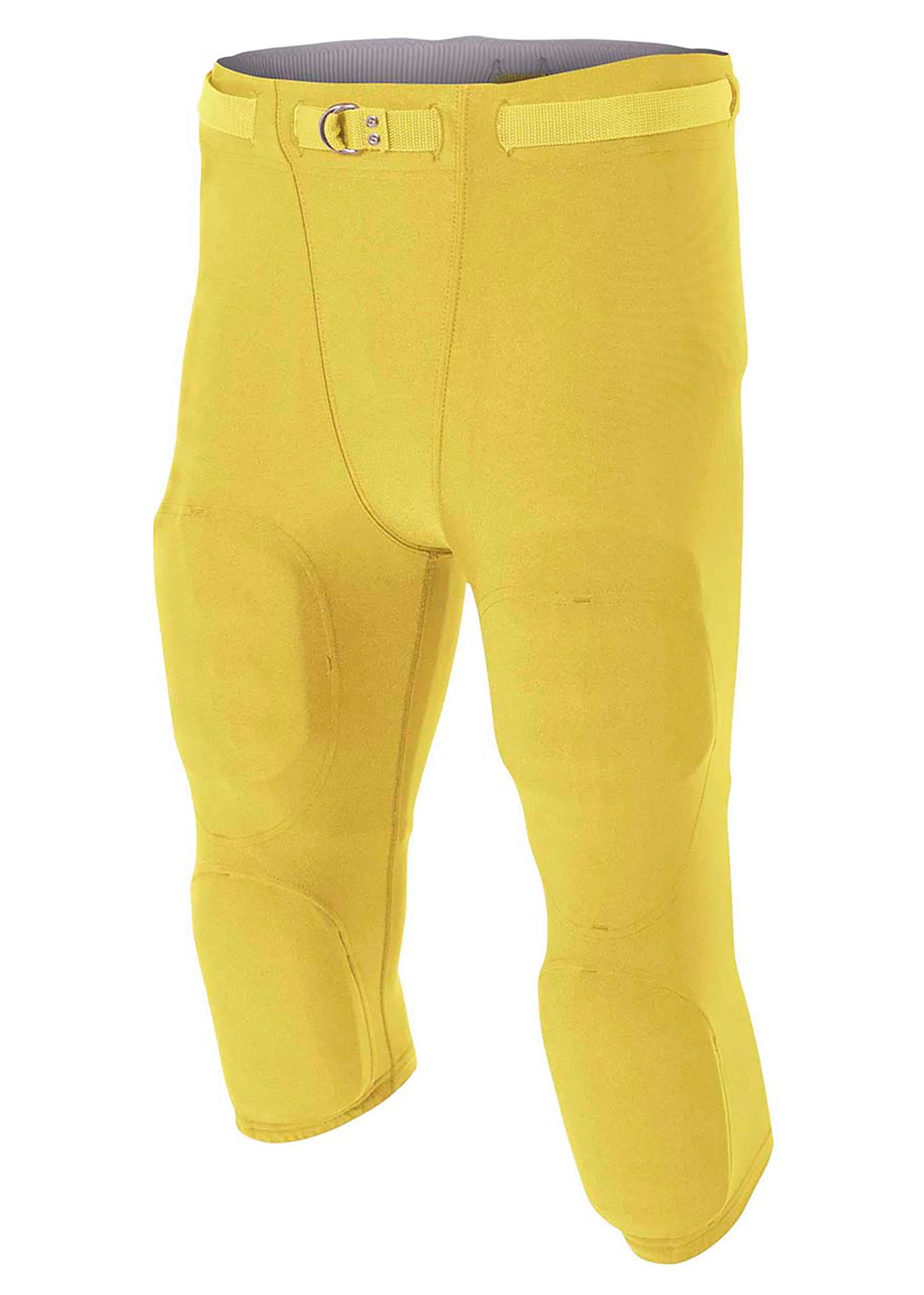 A4 Flyless Football Pant - GOLD - front