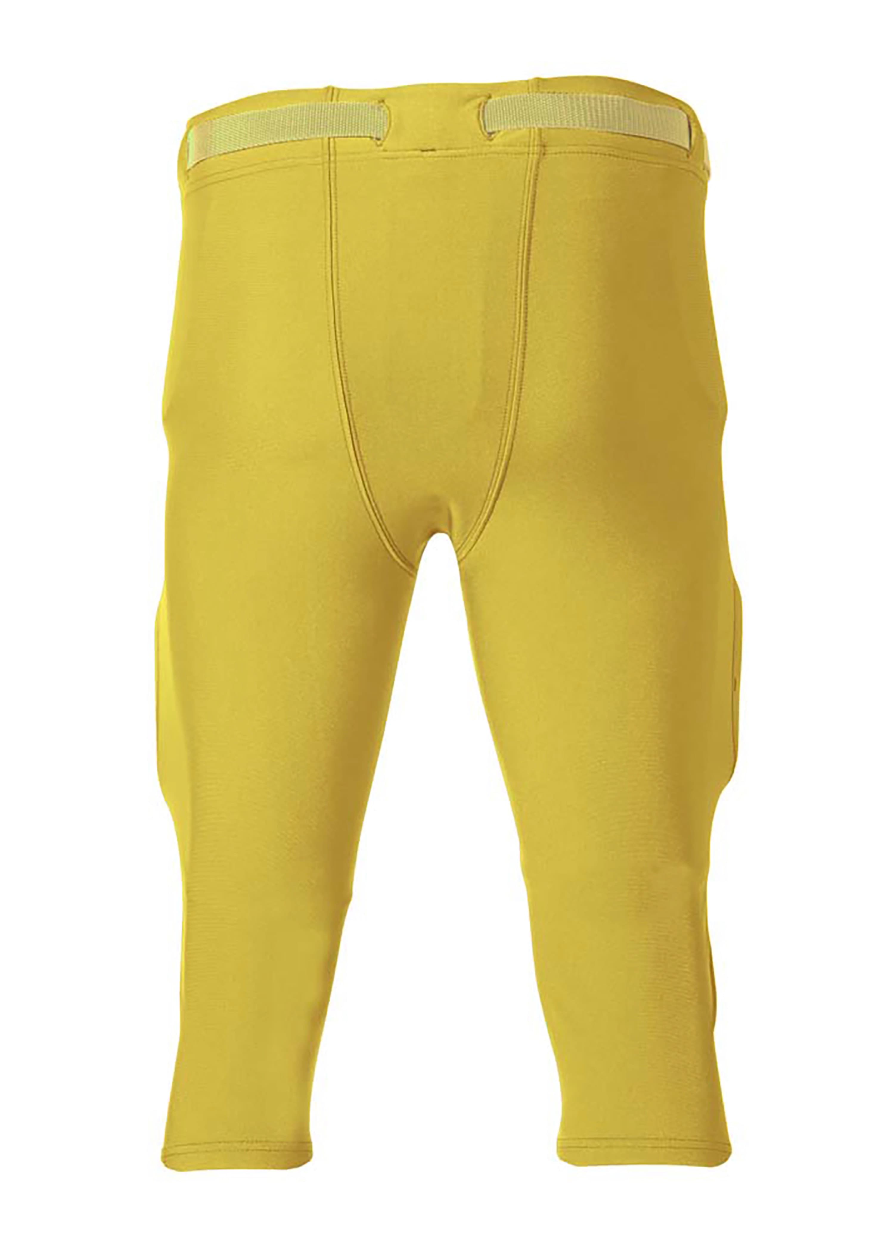 A4 Flyless Football Pant - GOLD - back