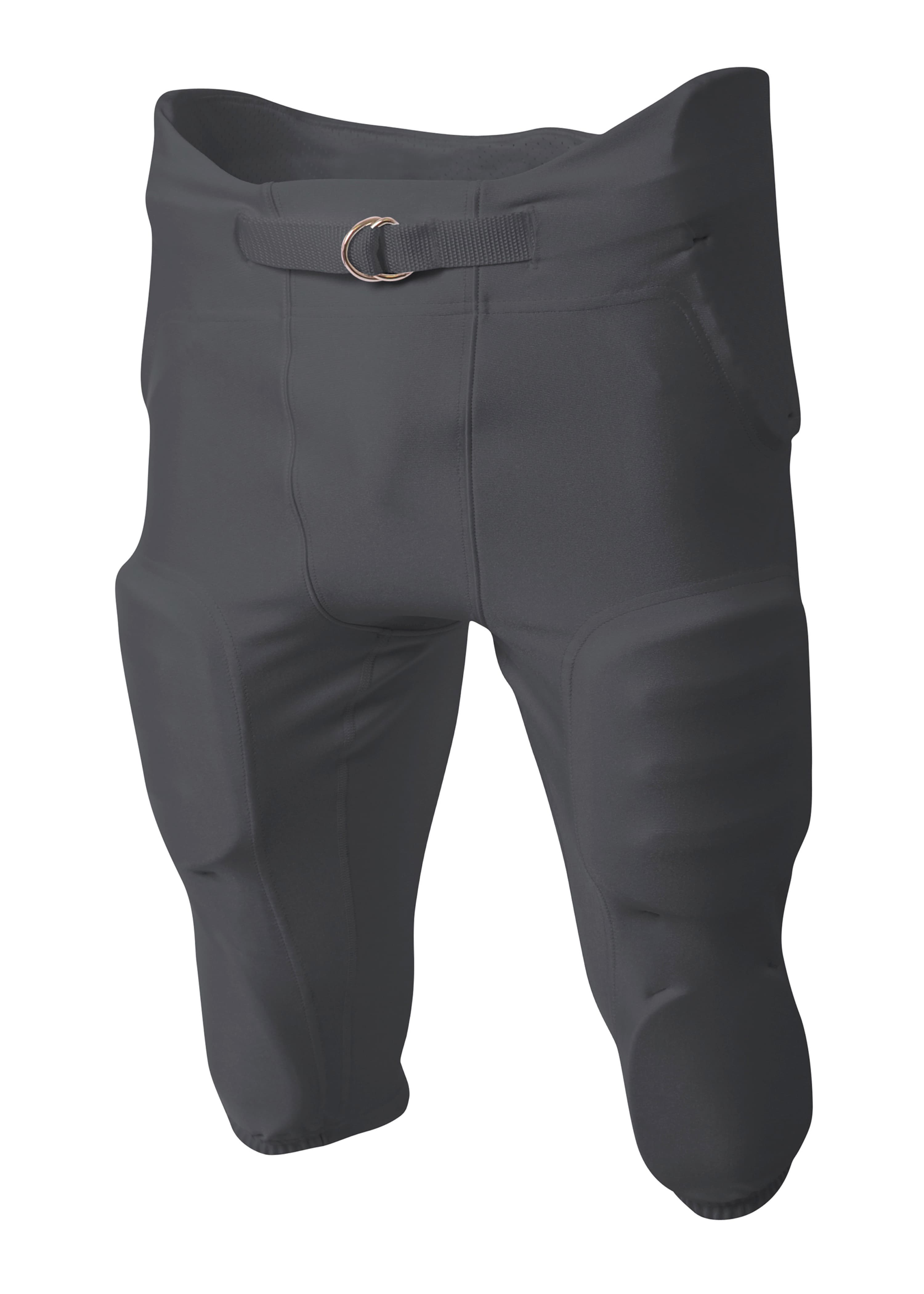 A4 Integrated Zone Football Pant - GRAPHITE - front