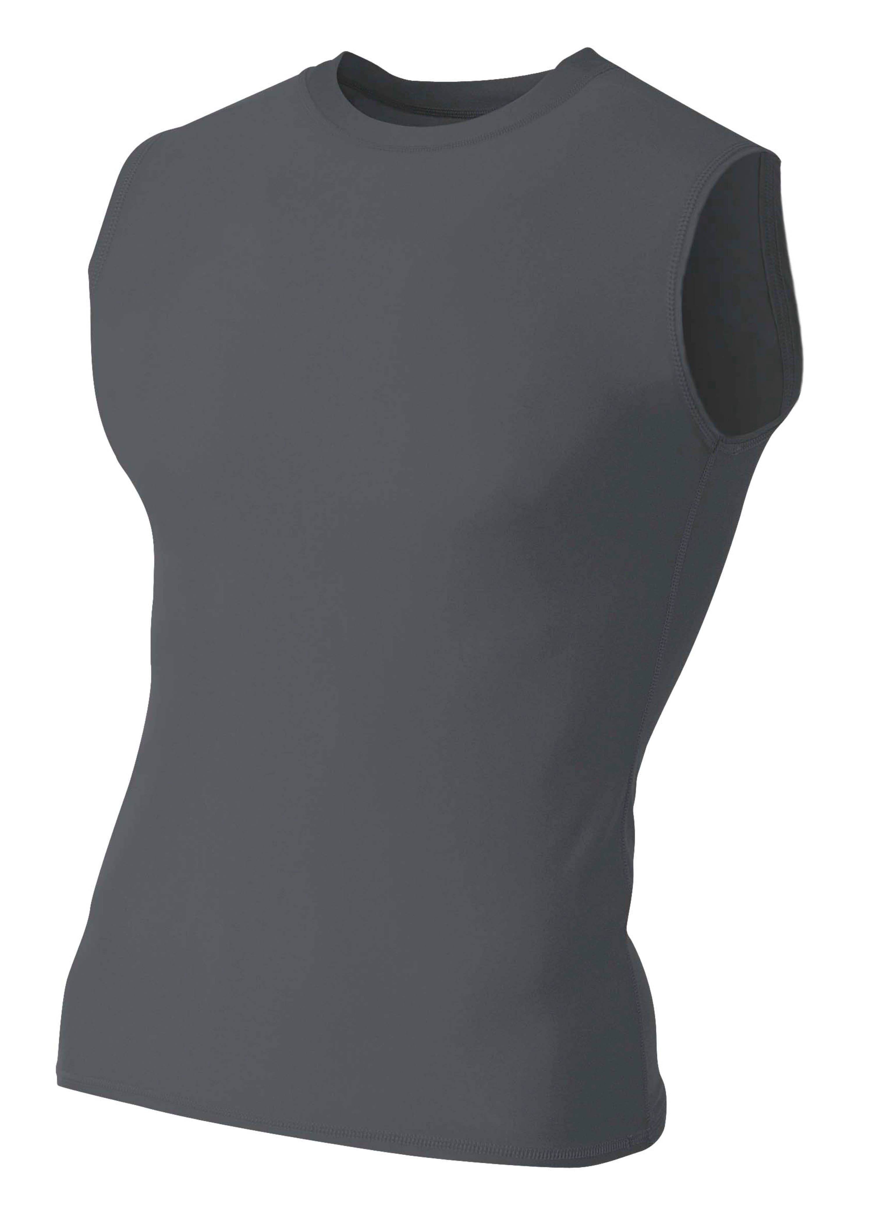 A4 Youth Compression Muscle - GRAPHITE - front