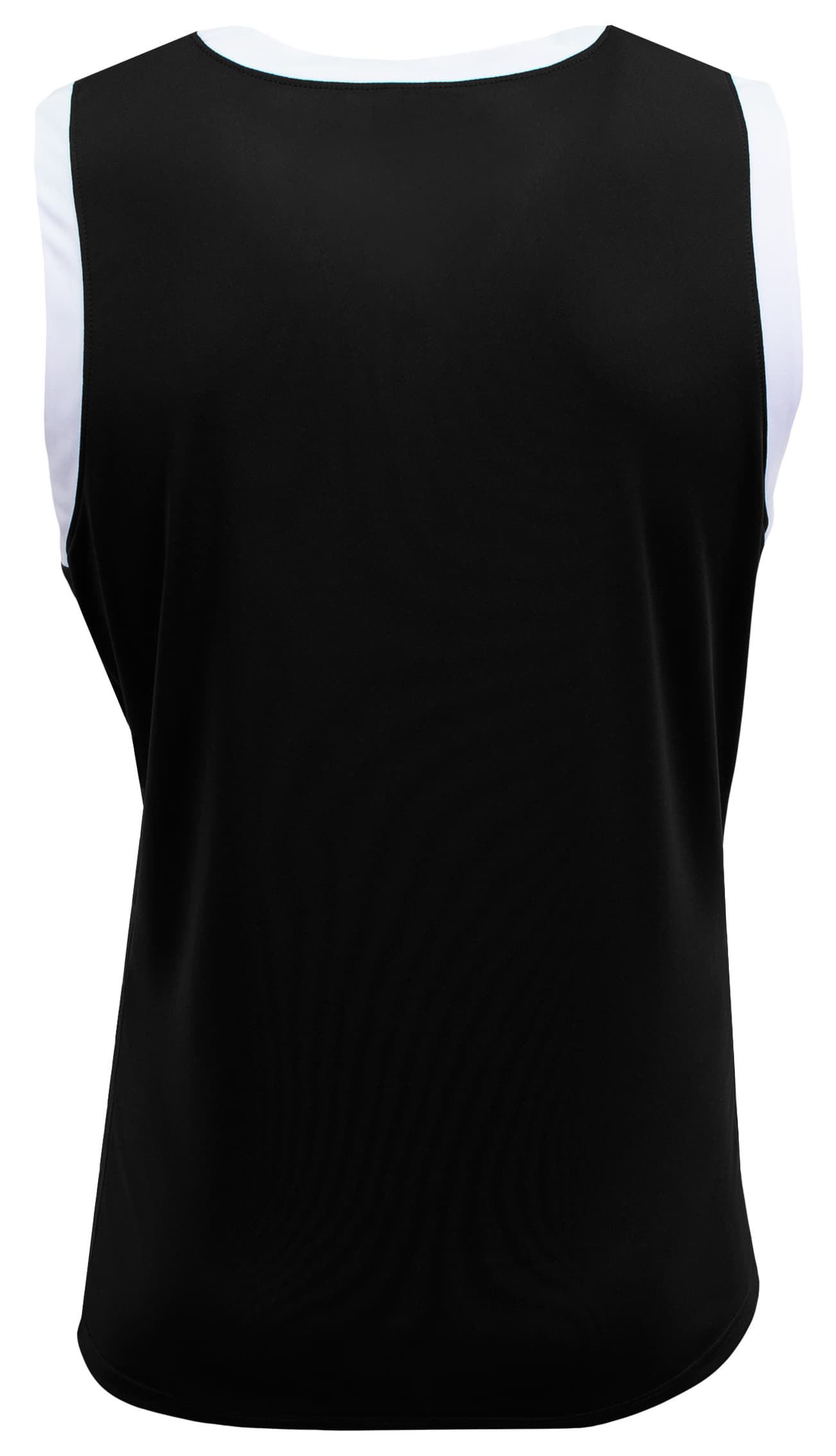 A4 Youth Sprint Single Ply Basketball Jerse - BLACK/WHITE - back
