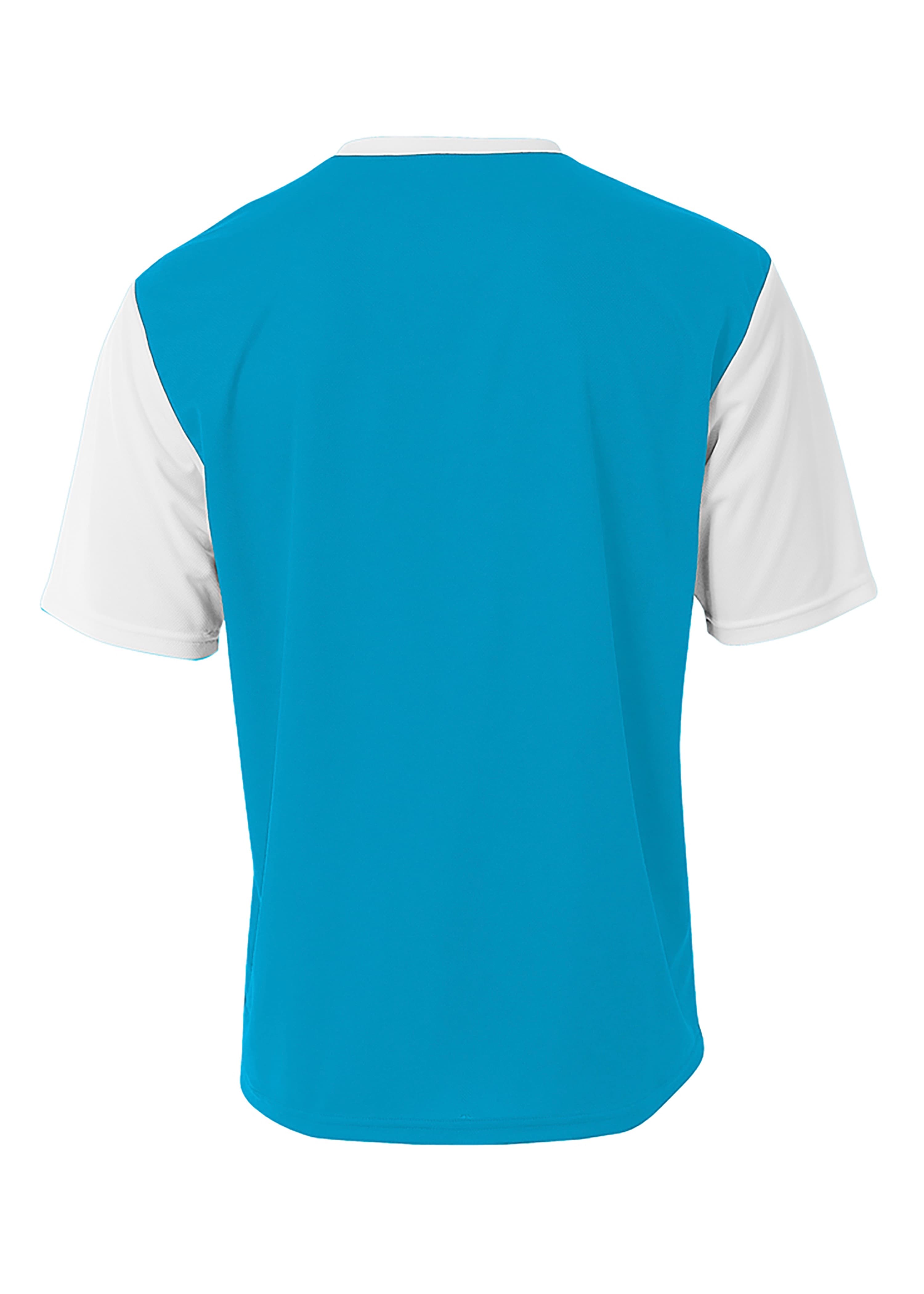 A4 Legend Soccer Jersey - ELECTRIC BLUE WHITE - back