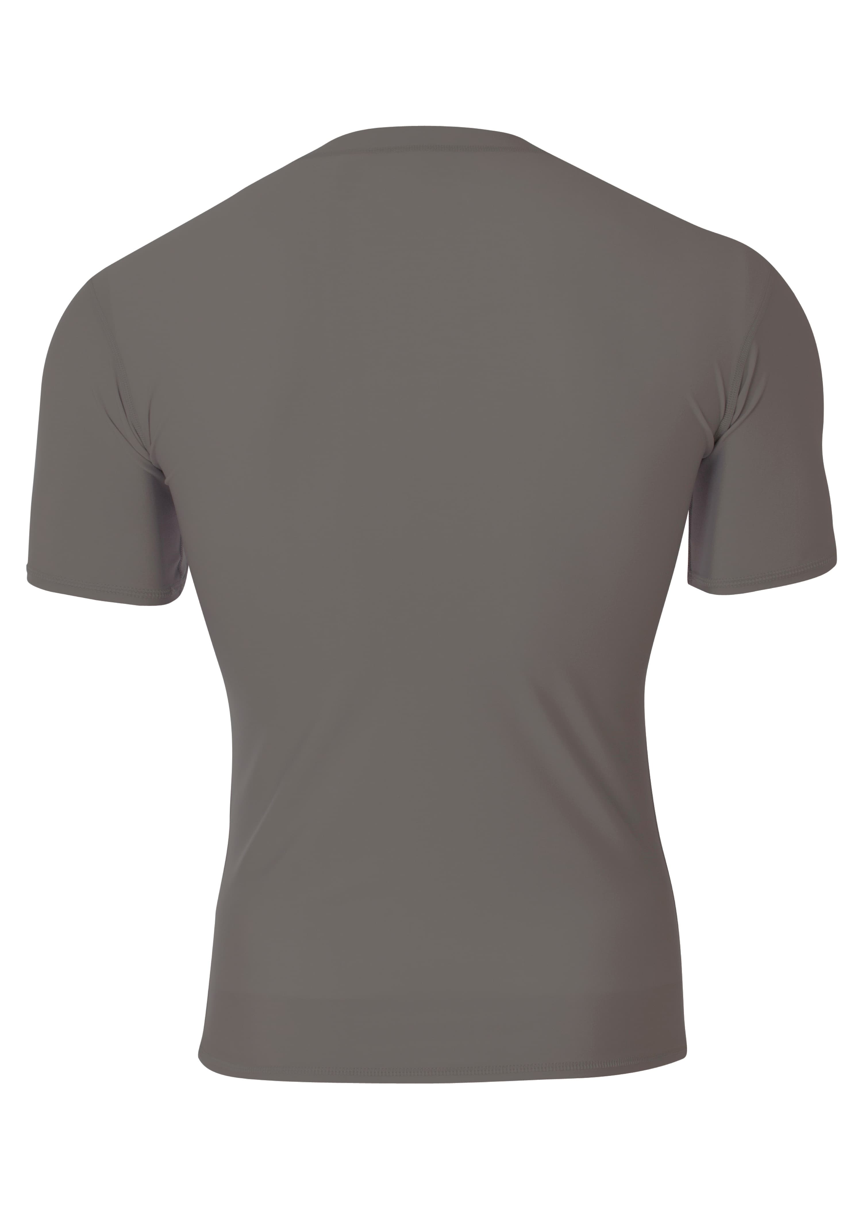 A4 Youth Short Sleeve Compression Crew - GRAPHITE - back