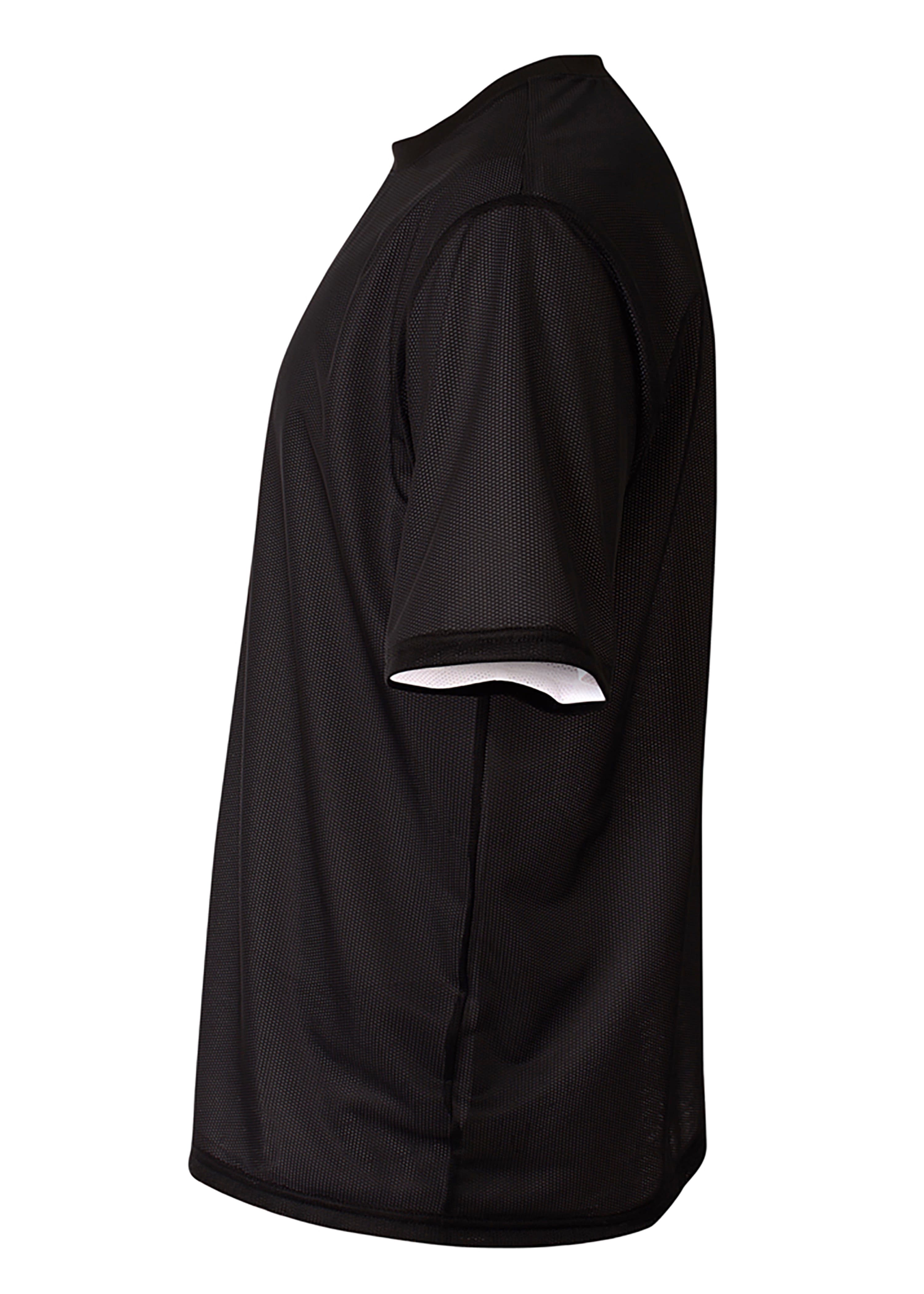A4 Match Reversible Jersey - BLACK/WHITE - side